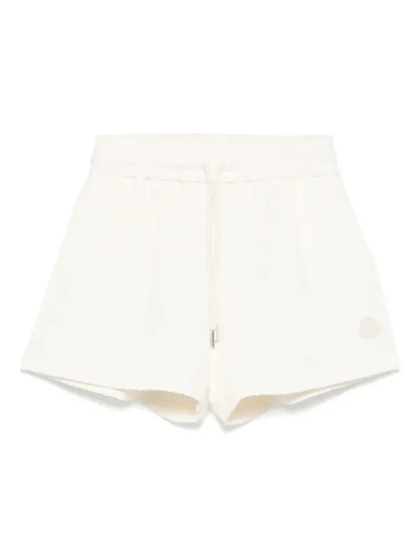 NATURAL POLYESTER COTTON SWEAT SHORTS made by Moncler