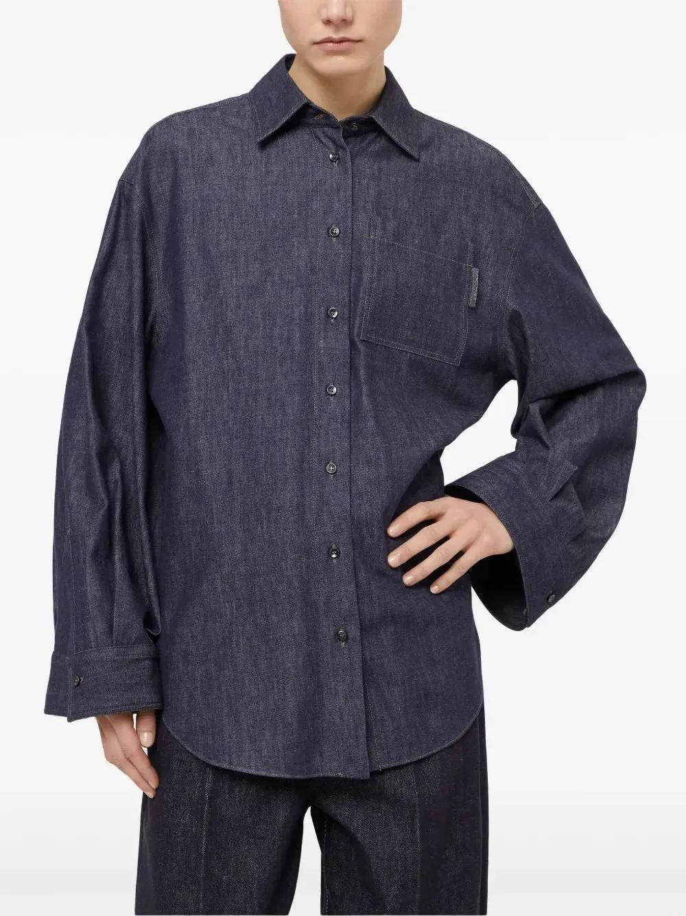 MONILI DENIM SHIRT sold by Lord & Taylor product image thumbnail 3