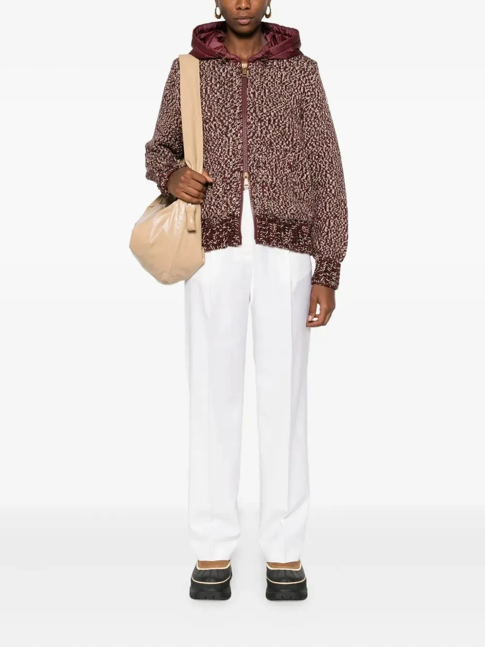 CREAM WOOL TROUSERS sold by Lord & Taylor product image thumbnail 2