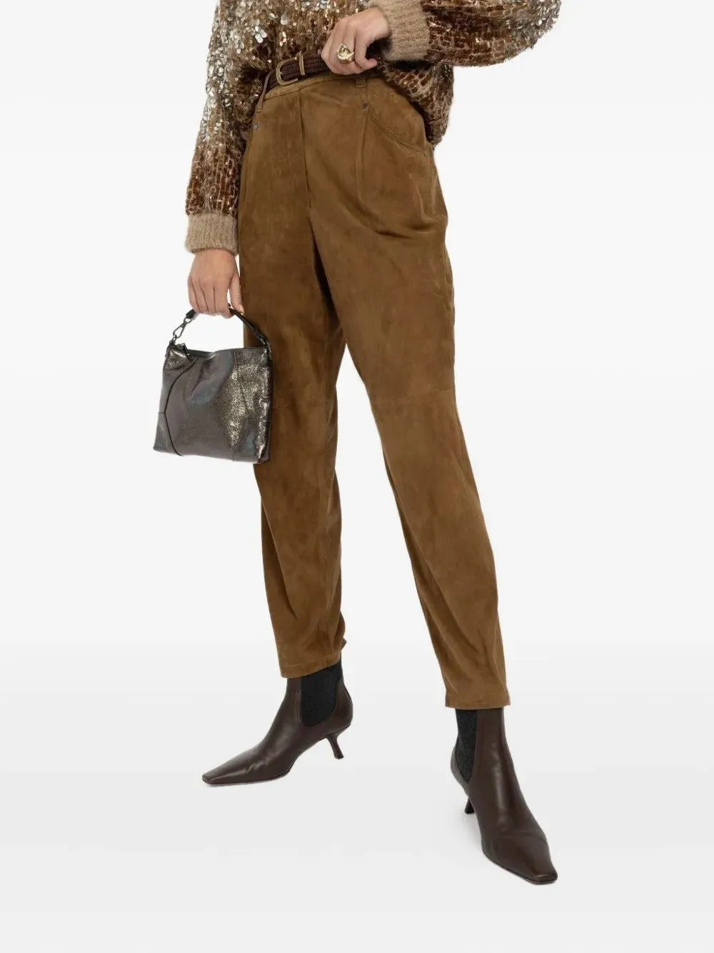 PULL ON SUEDE TROUSERS sold by Lord & Taylor product image thumbnail 4