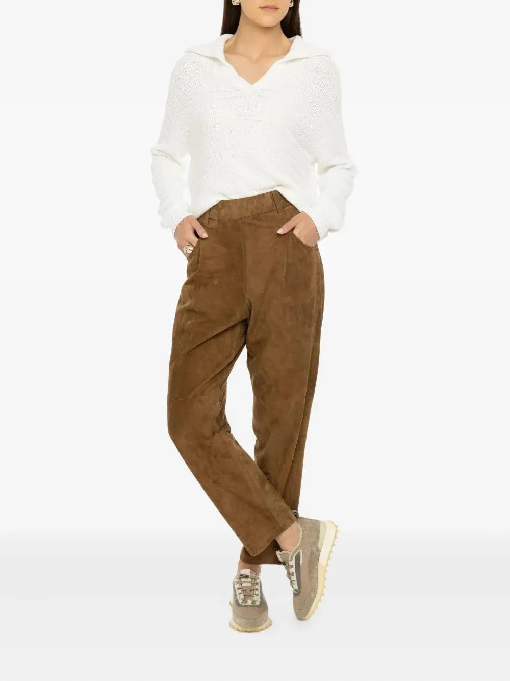 PULL ON SUEDE TROUSERS sold by Lord & Taylor product image thumbnail 2