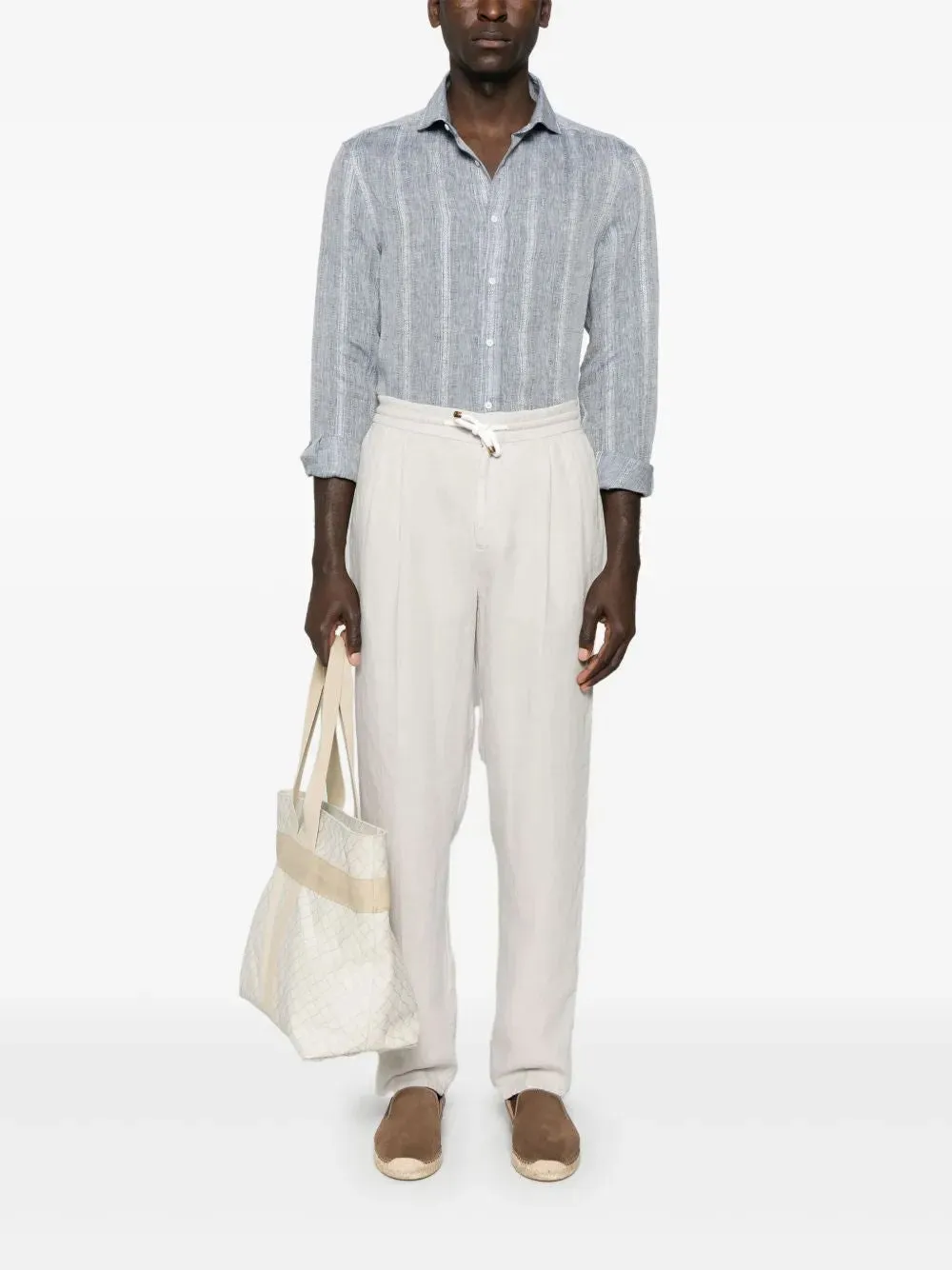 LINEN DRAWCORD TROUSERS sold by Lord & Taylor product image thumbnail 2
