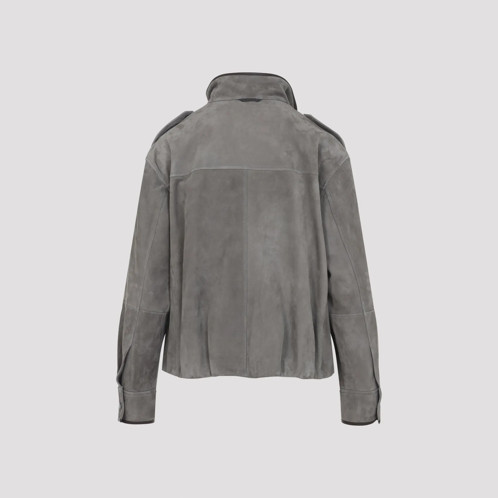 SUEDE JACKET WITH TRIM sold by Lord & Taylor product image thumbnail 3