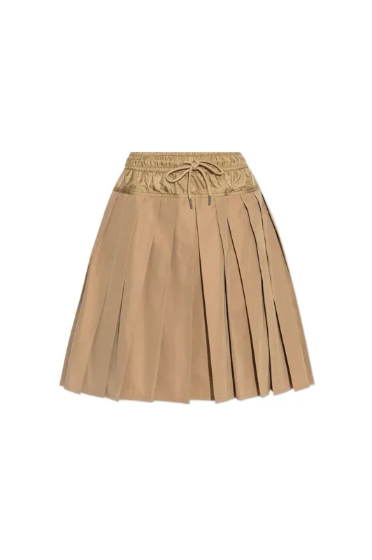 TAN POLYESTER COTTON SKIRT made by Moncler