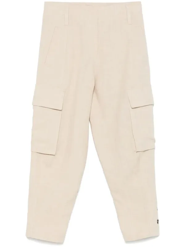 BEIGE LINEN TROUSERS made by Brunello Cucinelli