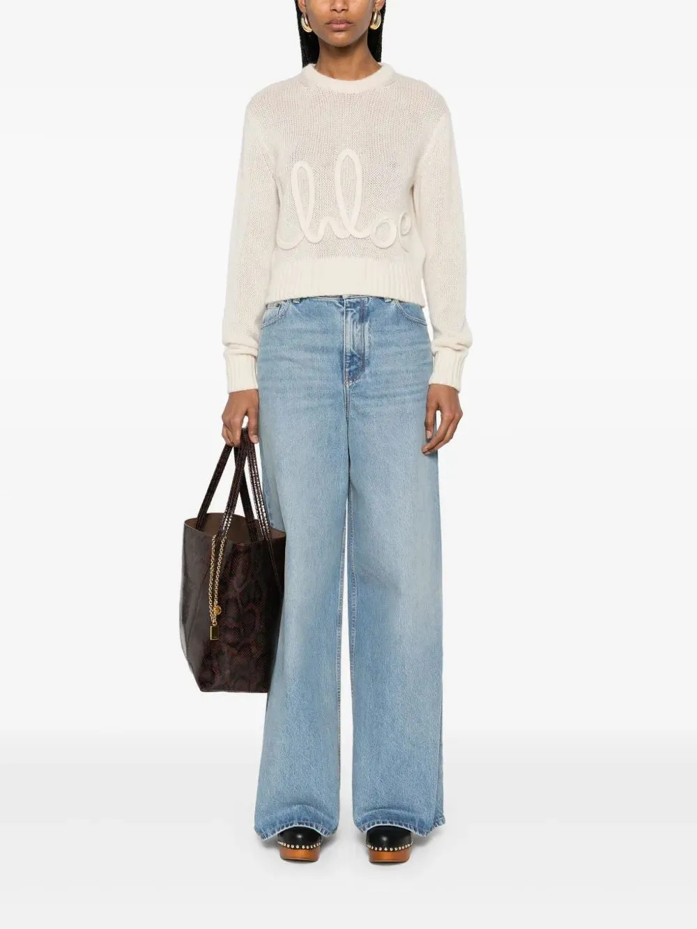 HIGH-WAIST WIDE-LEG JEANS sold by Lord & Taylor product image thumbnail 2