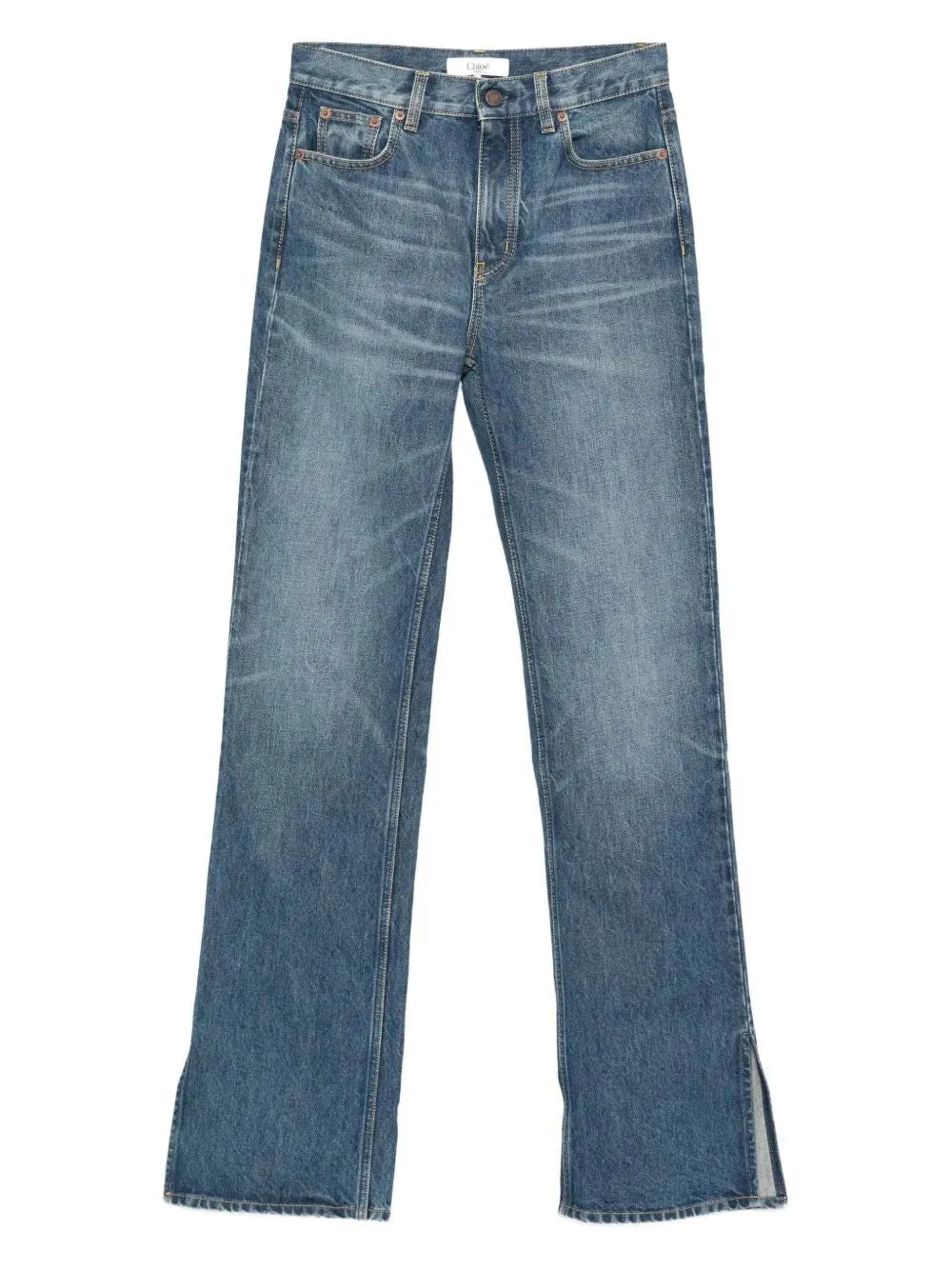 STRAIGHT JEANS IN DENIM sold by Lord & Taylor