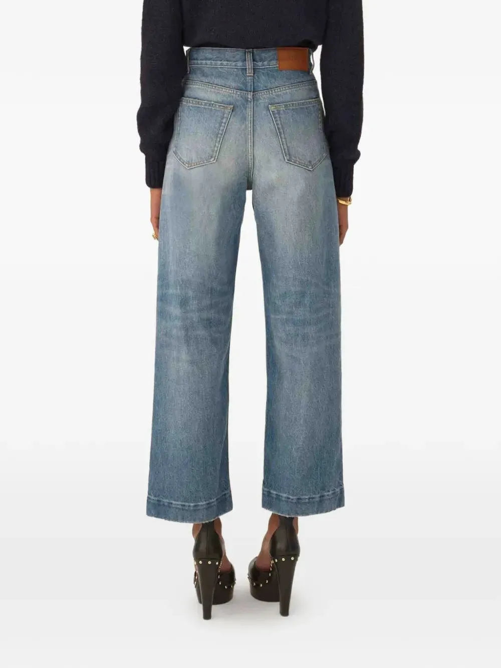 HIGH RISE WIDE JEANS sold by Lord & Taylor product image thumbnail 3