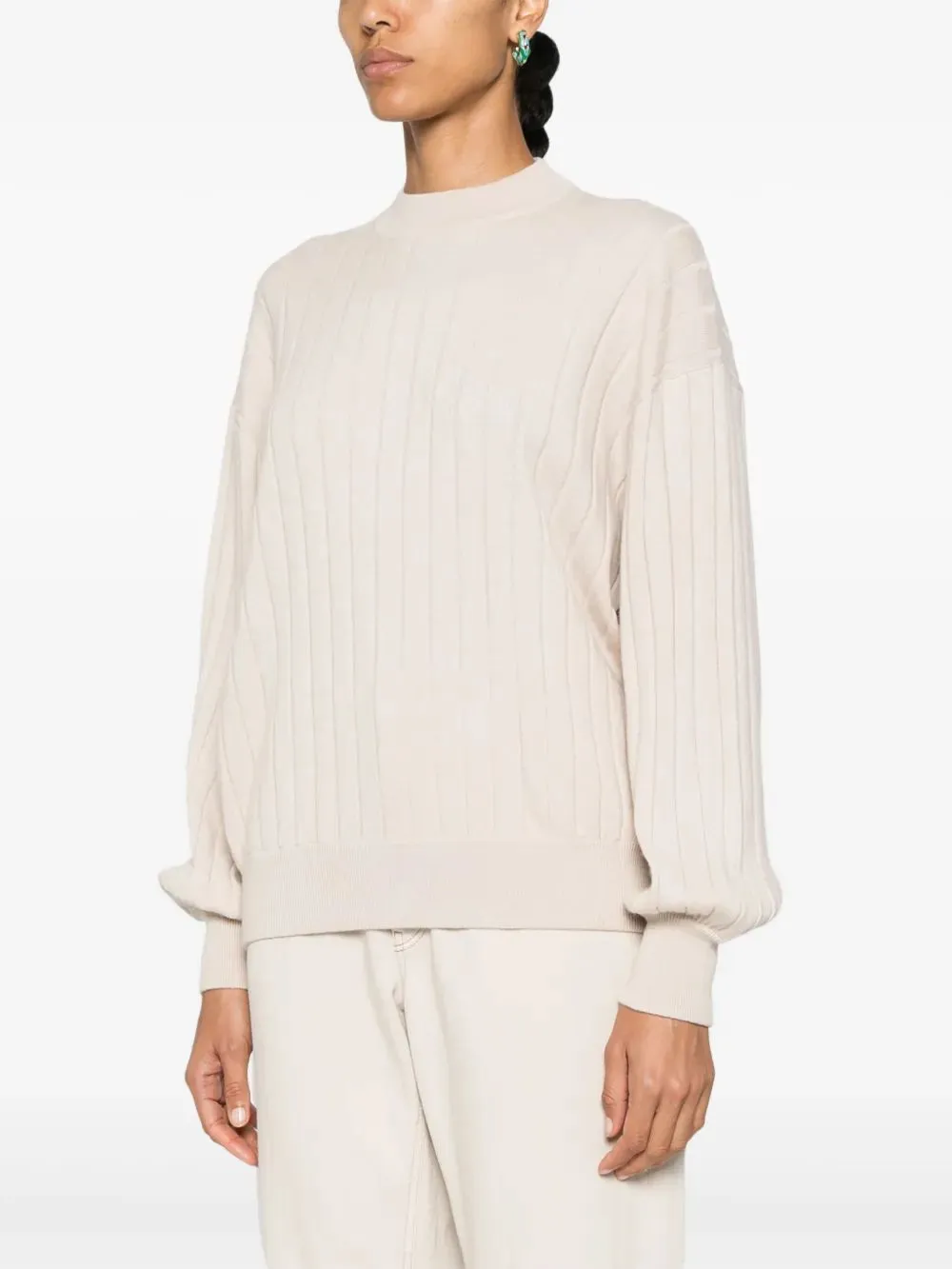 RIBBED KNIT CREWNECK SWEATER sold by Lord & Taylor product image thumbnail 3