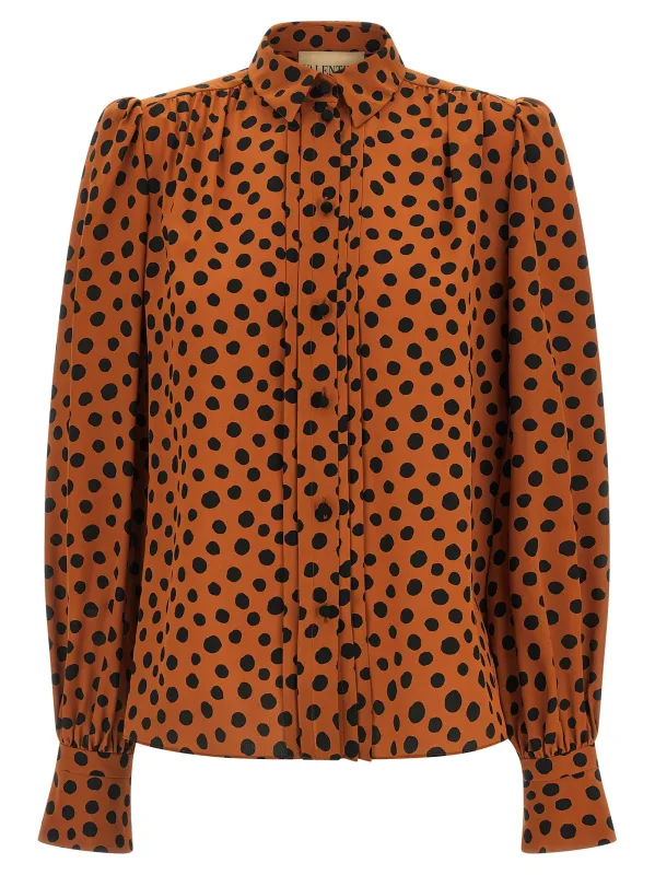 Polka dot print shirt made by Valentino Garavani