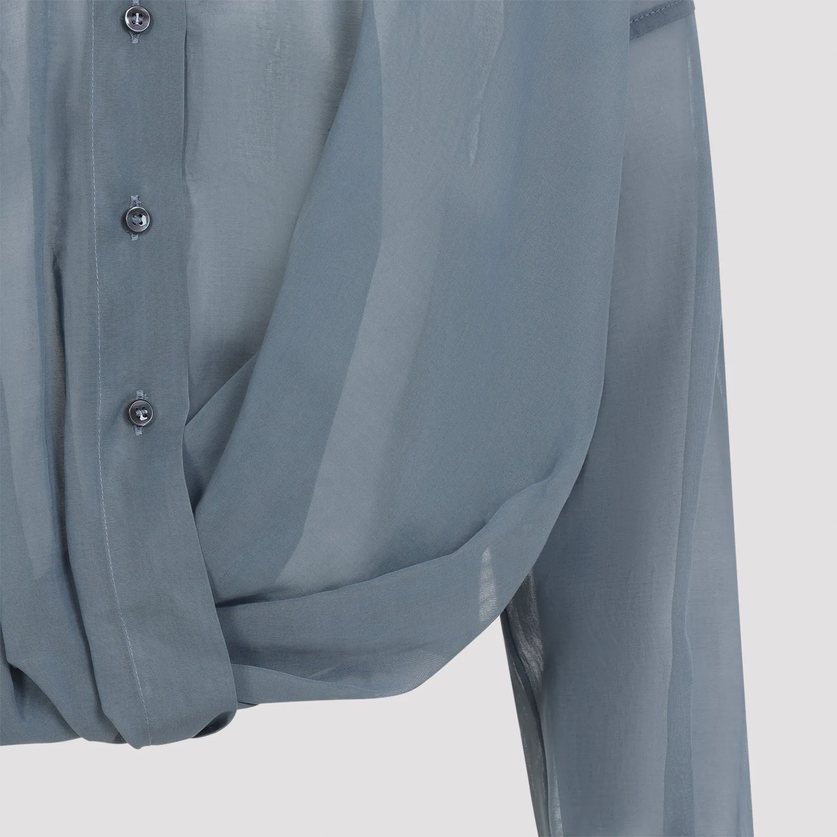 BLUE COTTON BLOUSE sold by Lord & Taylor product image thumbnail 5
