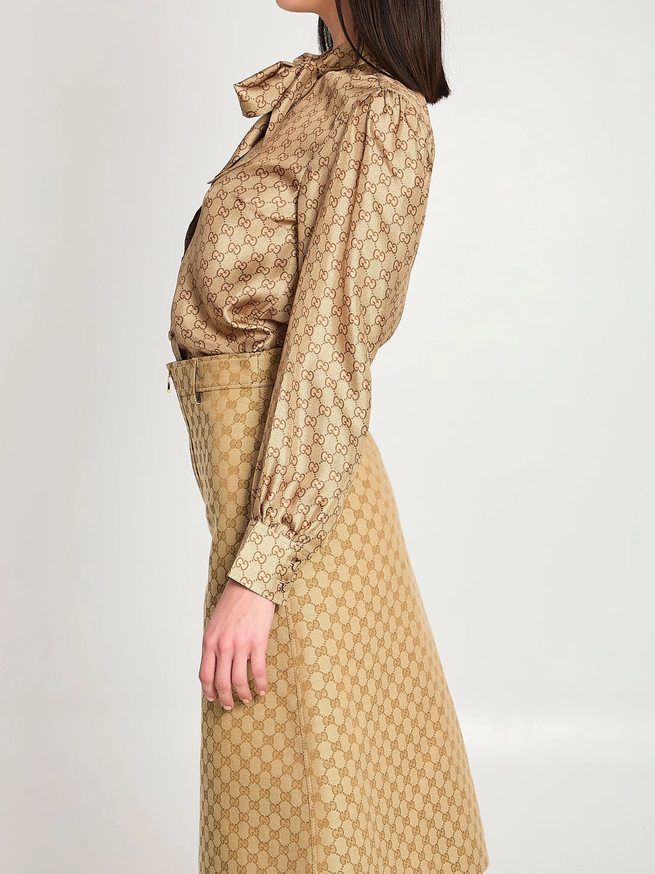 PRINTED SILK TWILL SHIRT sold by Lord & Taylor product image thumbnail 3