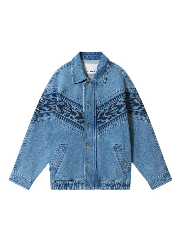 MARANT JULIAN EMBROIDERED DENIM JACKET made by Isabel Marant