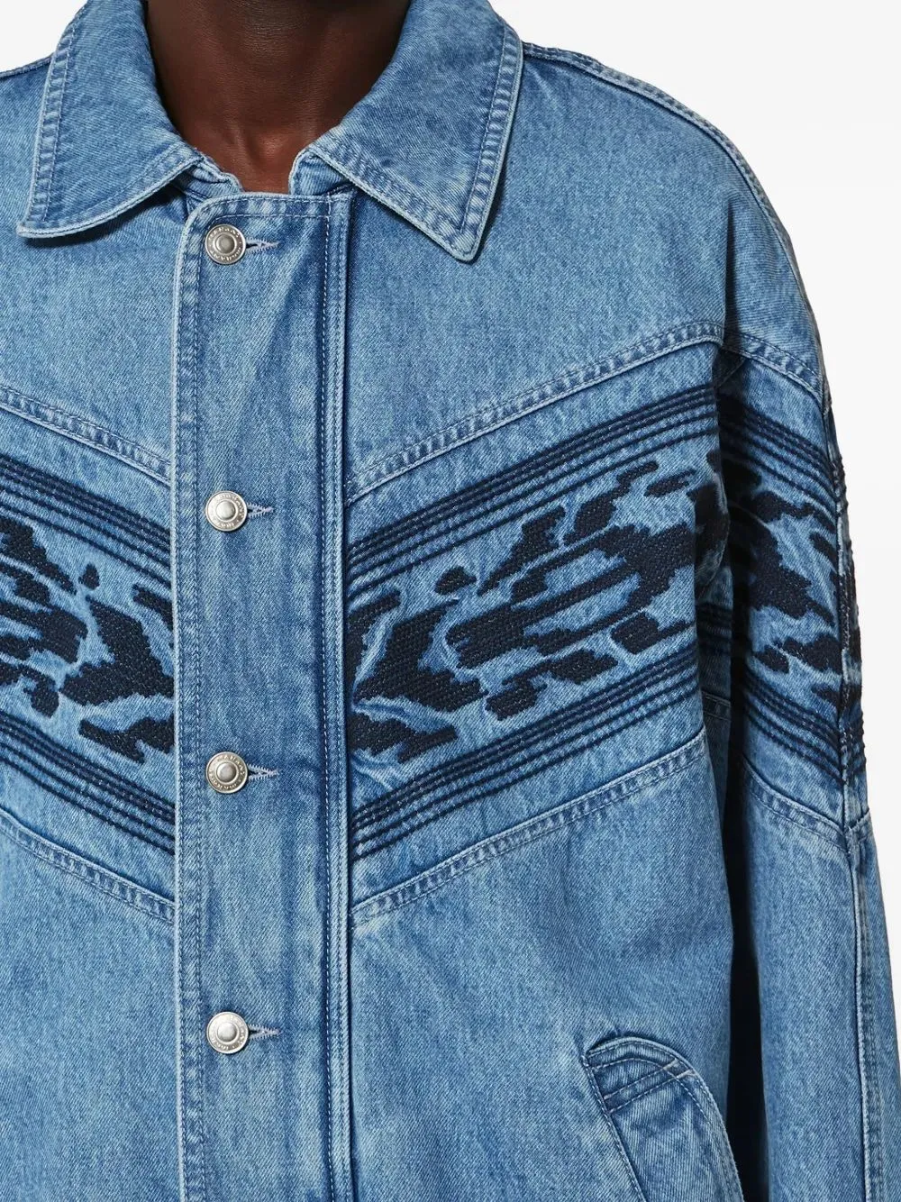 MARANT JULIAN EMBROIDERED DENIM JACKET sold by Lord & Taylor product image thumbnail 5