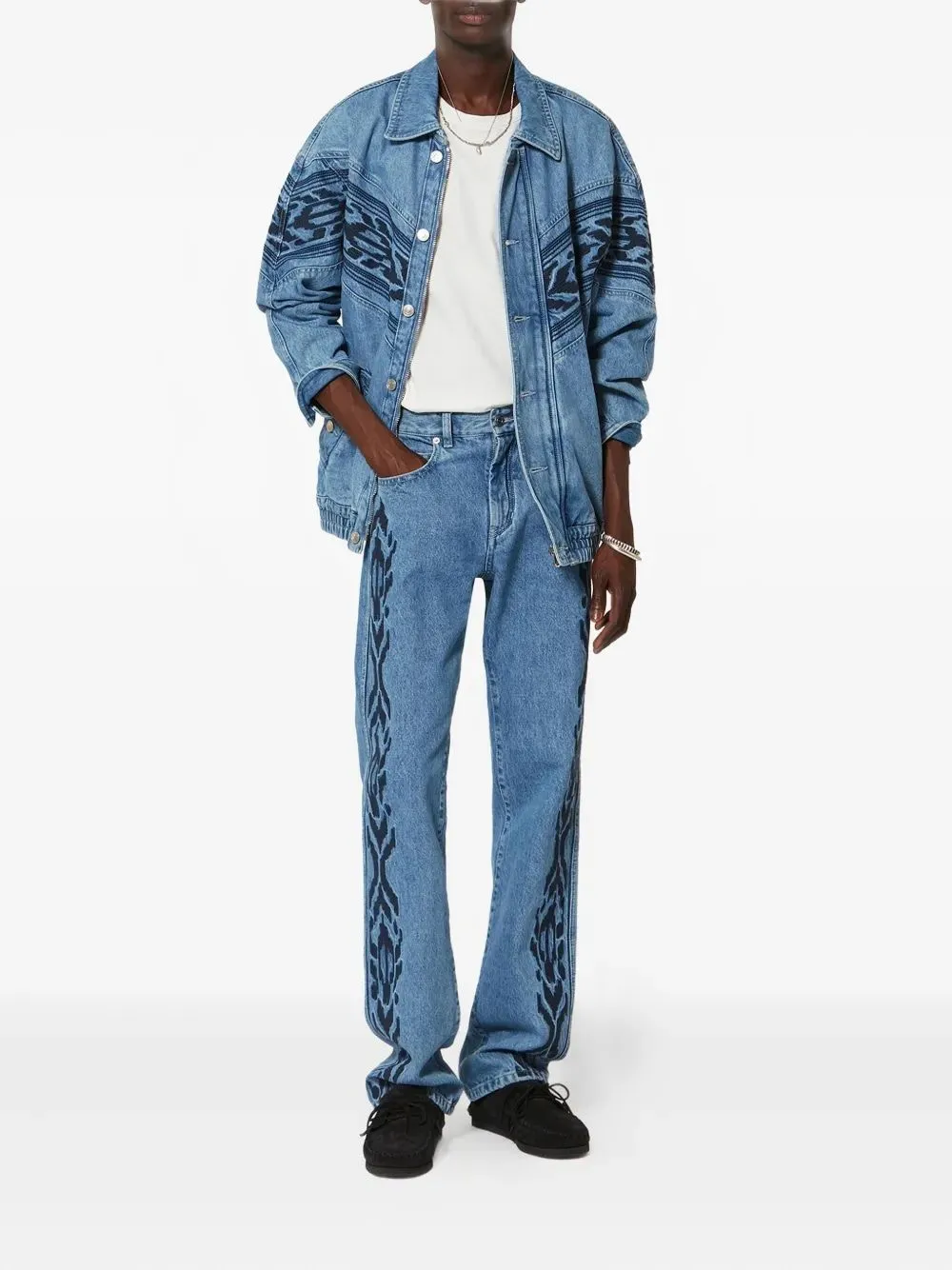 MARANT JULIAN EMBROIDERED DENIM JACKET sold by Lord & Taylor product image thumbnail 2