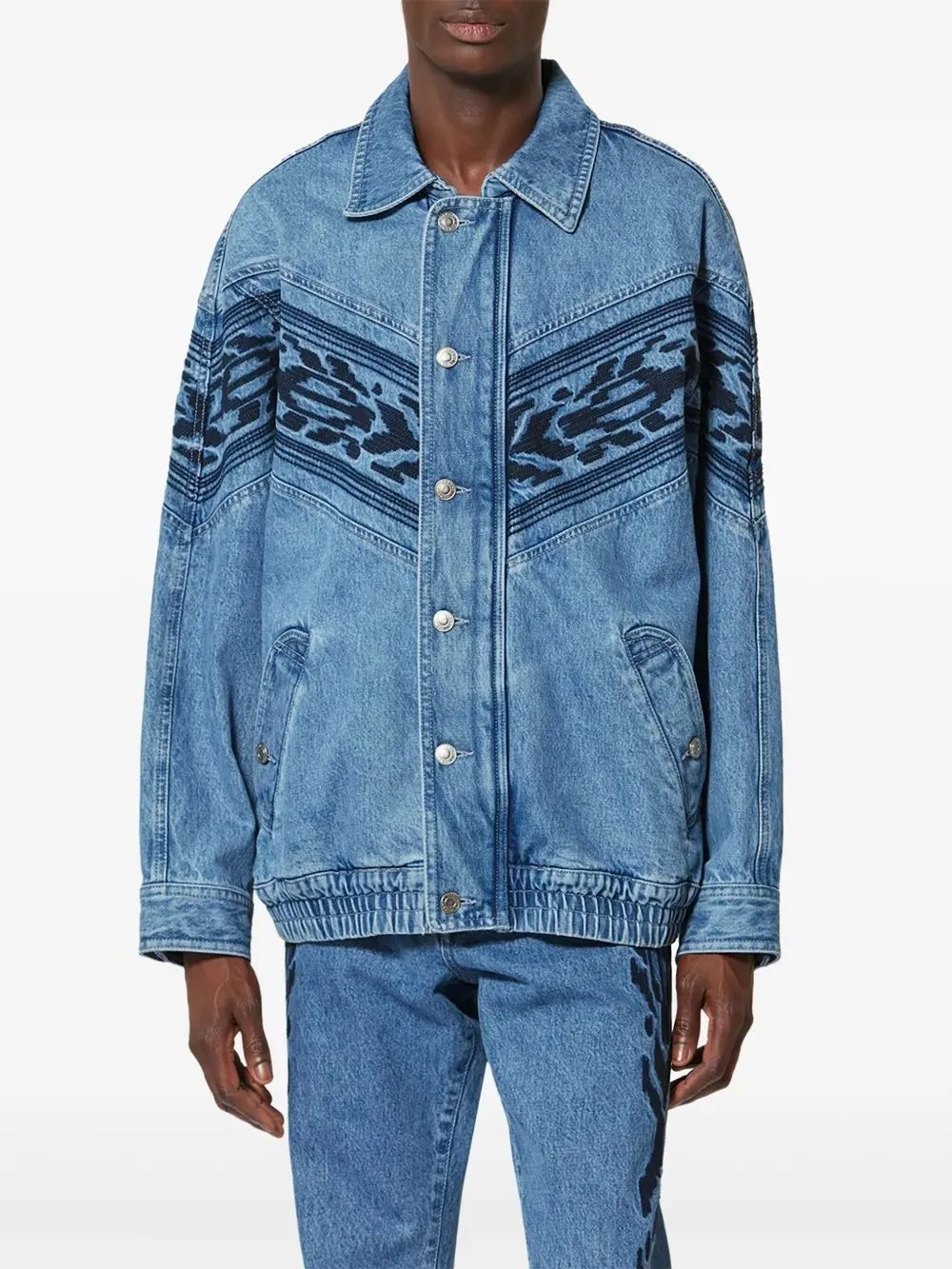 MARANT JULIAN EMBROIDERED DENIM JACKET sold by Lord & Taylor product image thumbnail 3