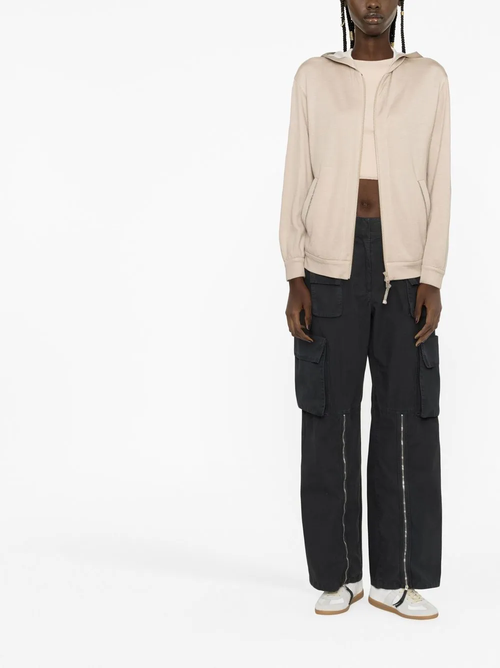 COTTON AND SILK BLEND HOODIE sold by Lord & Taylor product image thumbnail 3