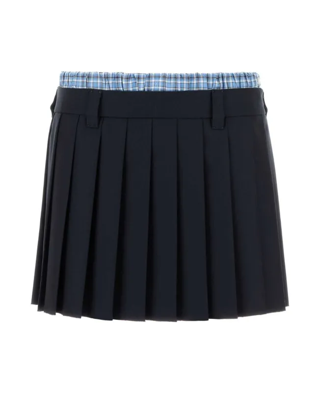 PLEATED BATAVIA MINISKIRT sold by Lord & Taylor
