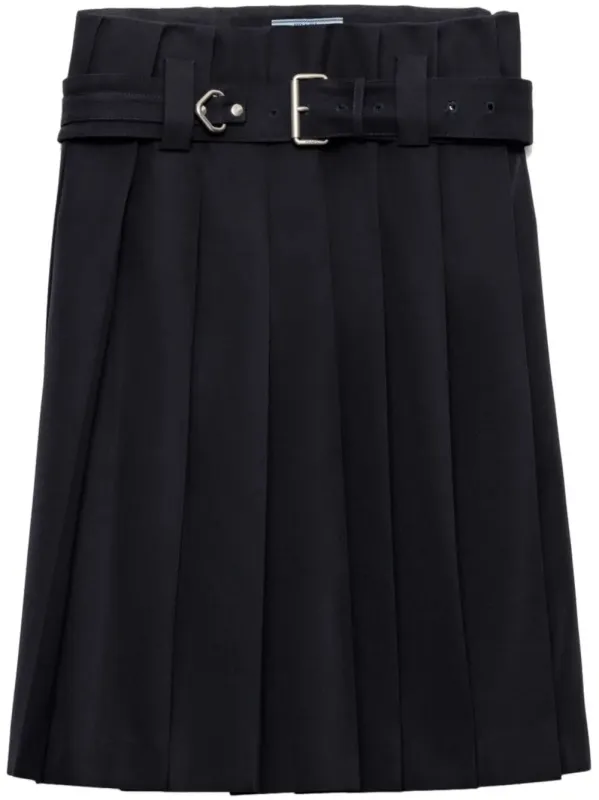 PRADA PLEATED WOOL SKIRT sold by Lord & Taylor