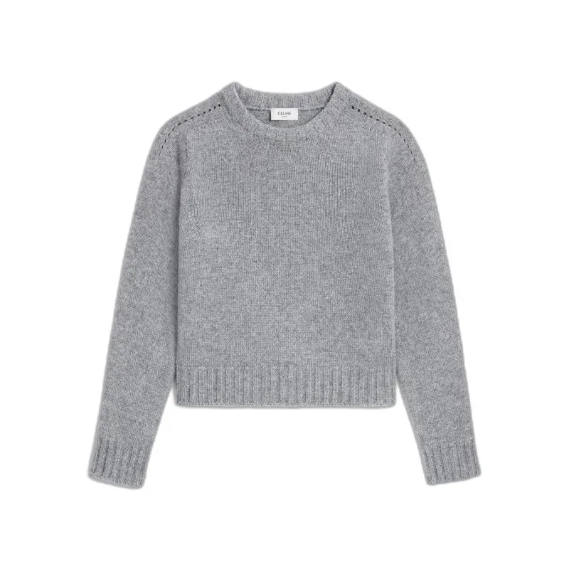 CREWNECK CASHMERE SWEATER made by Celine