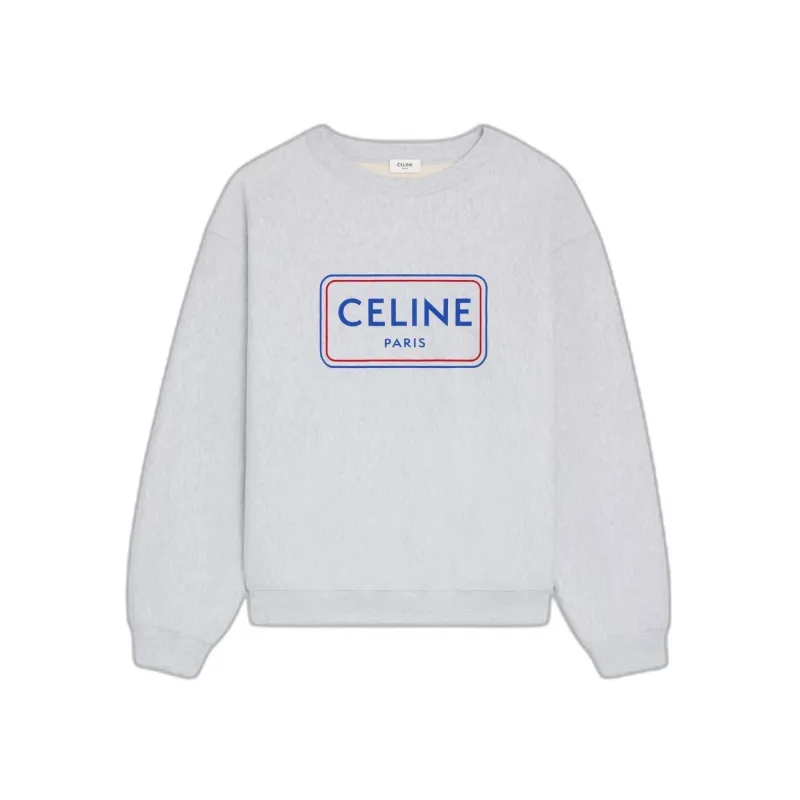 LOOSE COTTON FLEECE SWEATSHIRT made by Celine