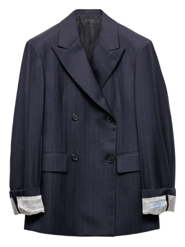 DOUBLE BREASTED WOOL JACKET made by Prada