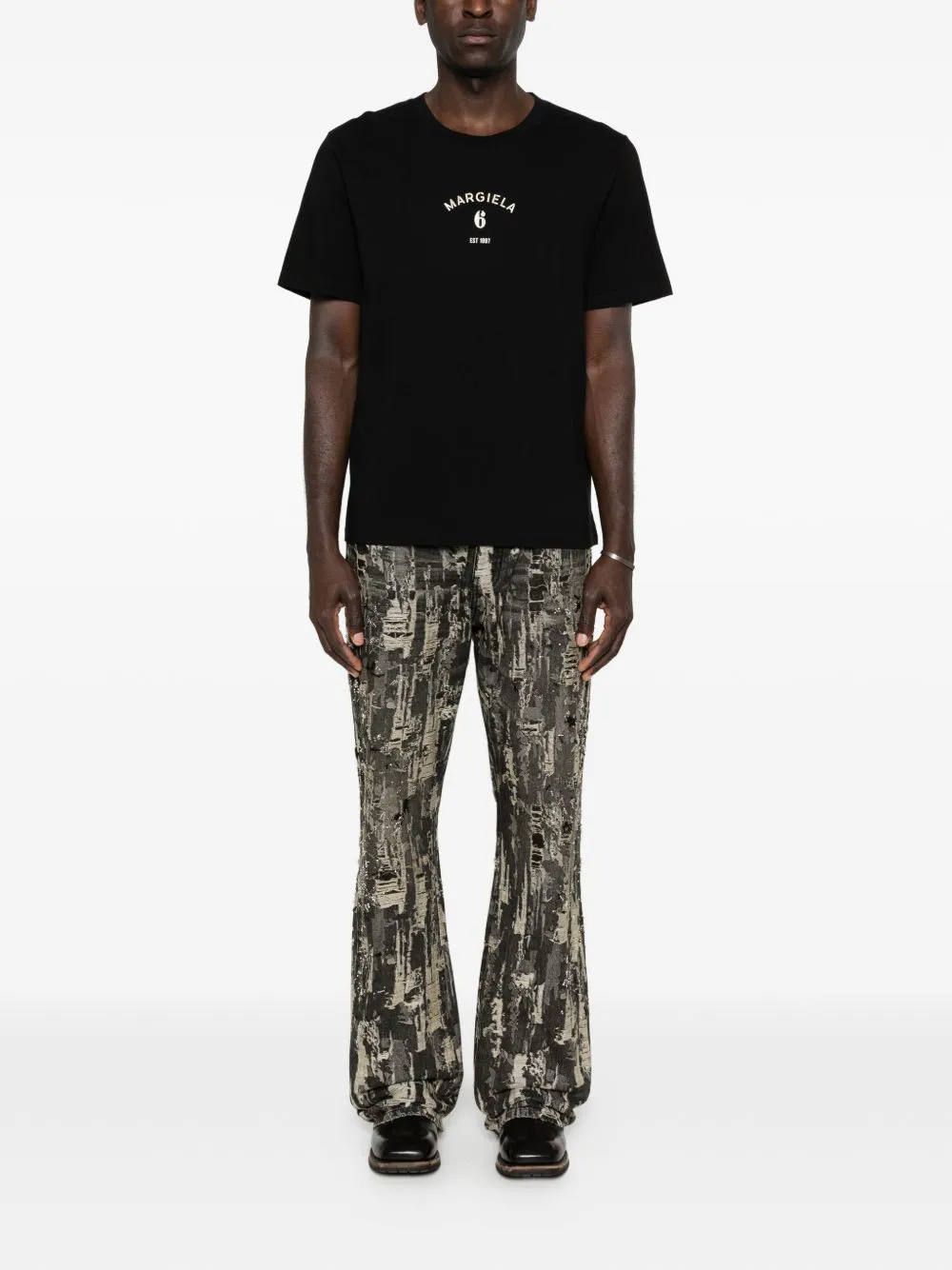 BLACK TSHIRT WITH LOGO PRINT sold by Lord & Taylor product image thumbnail 3