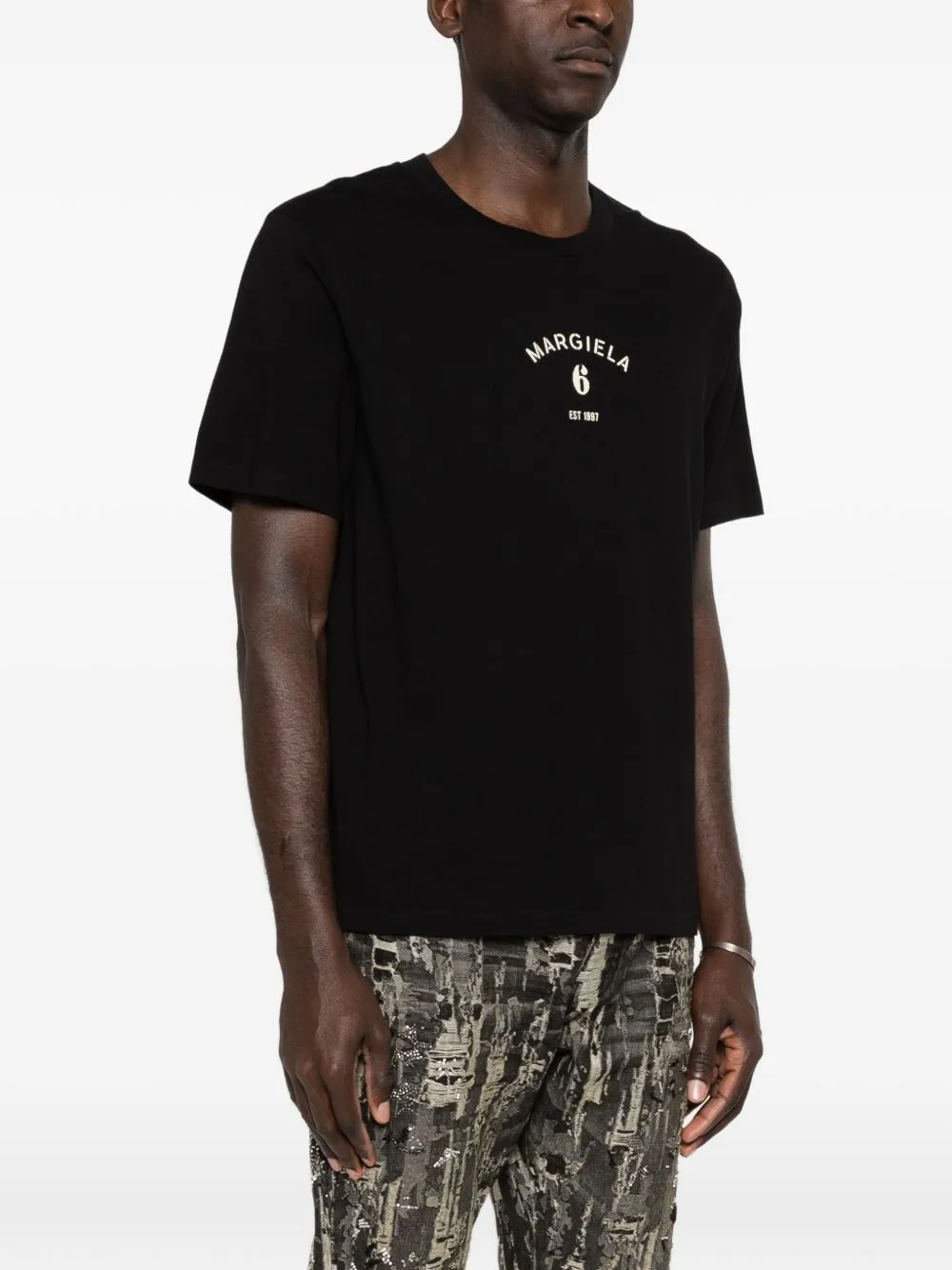 BLACK TSHIRT WITH LOGO PRINT sold by Lord & Taylor product image thumbnail 2
