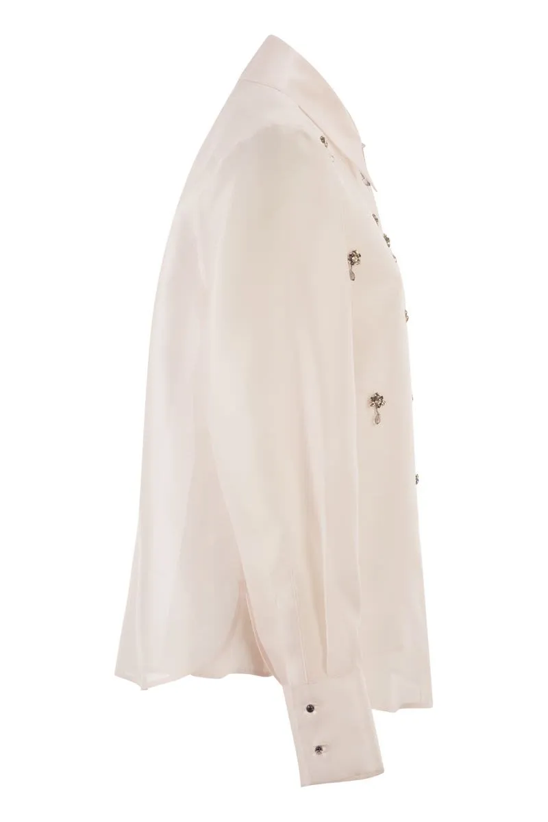 MSEAGI - SILK ORGANZA SHIRT sold by Lord & Taylor product image thumbnail 3