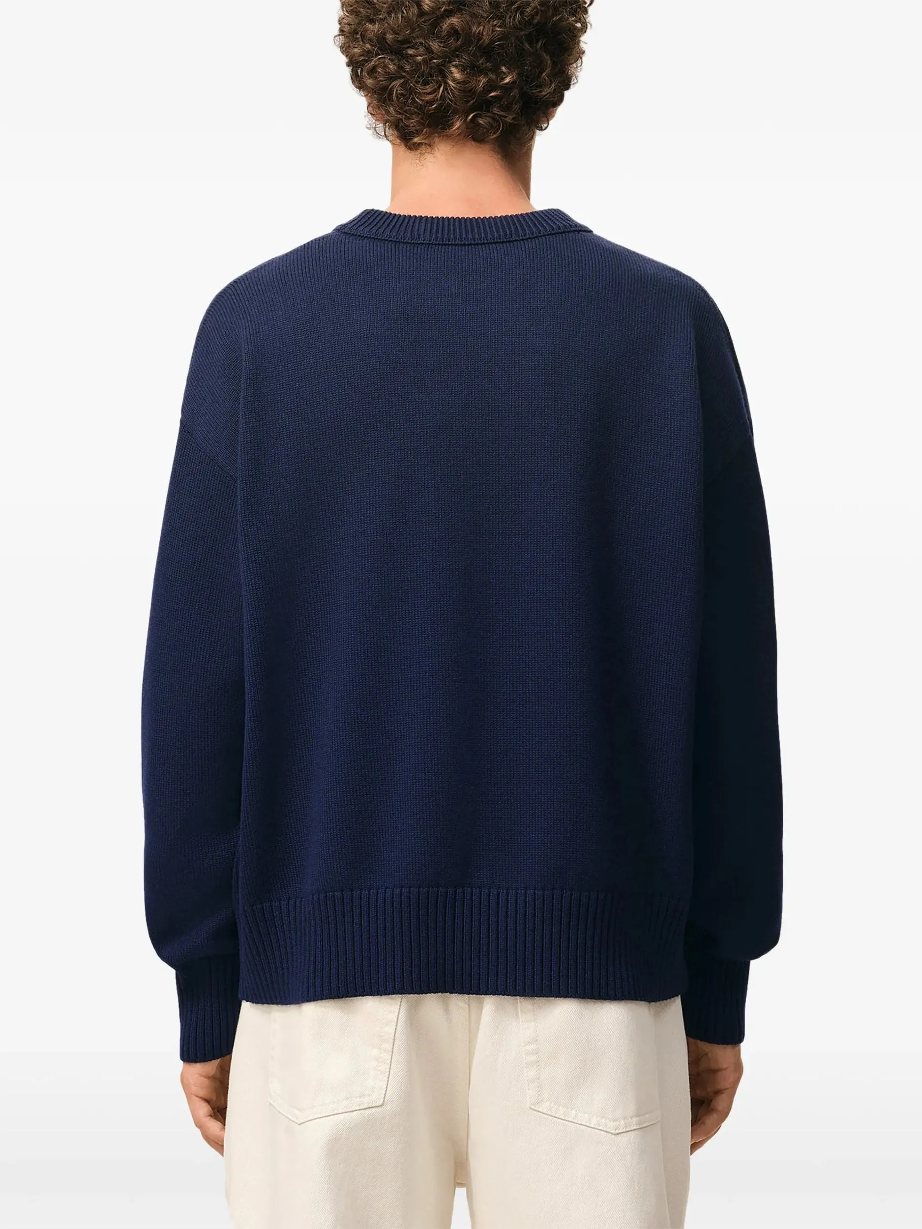 CREWNECK SWEATER WITH CONTRASTED AM sold by Lord & Taylor product image thumbnail 3