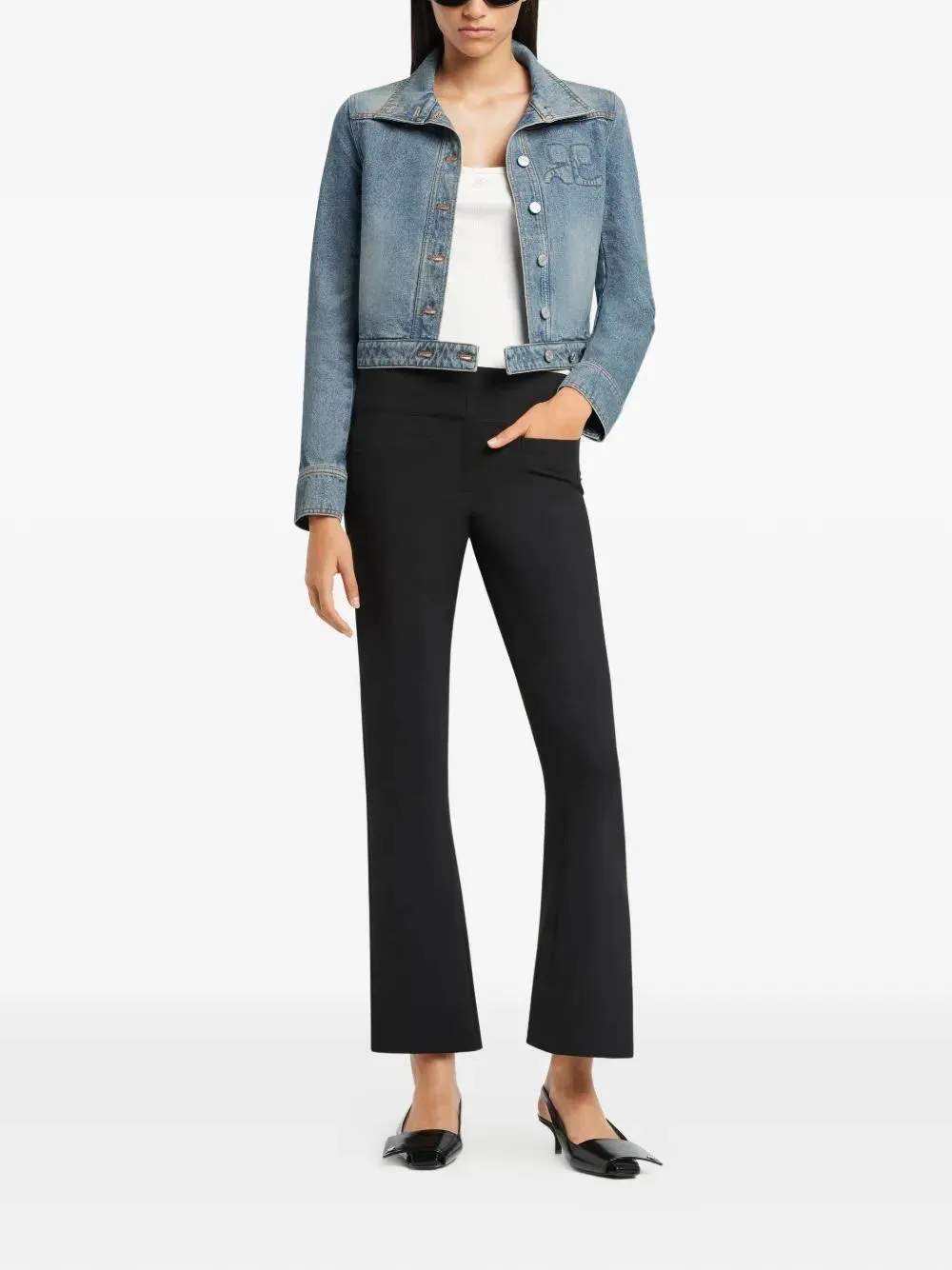 REEDITION EMBROIDERED DENIM JACKET sold by Lord & Taylor product image thumbnail 2