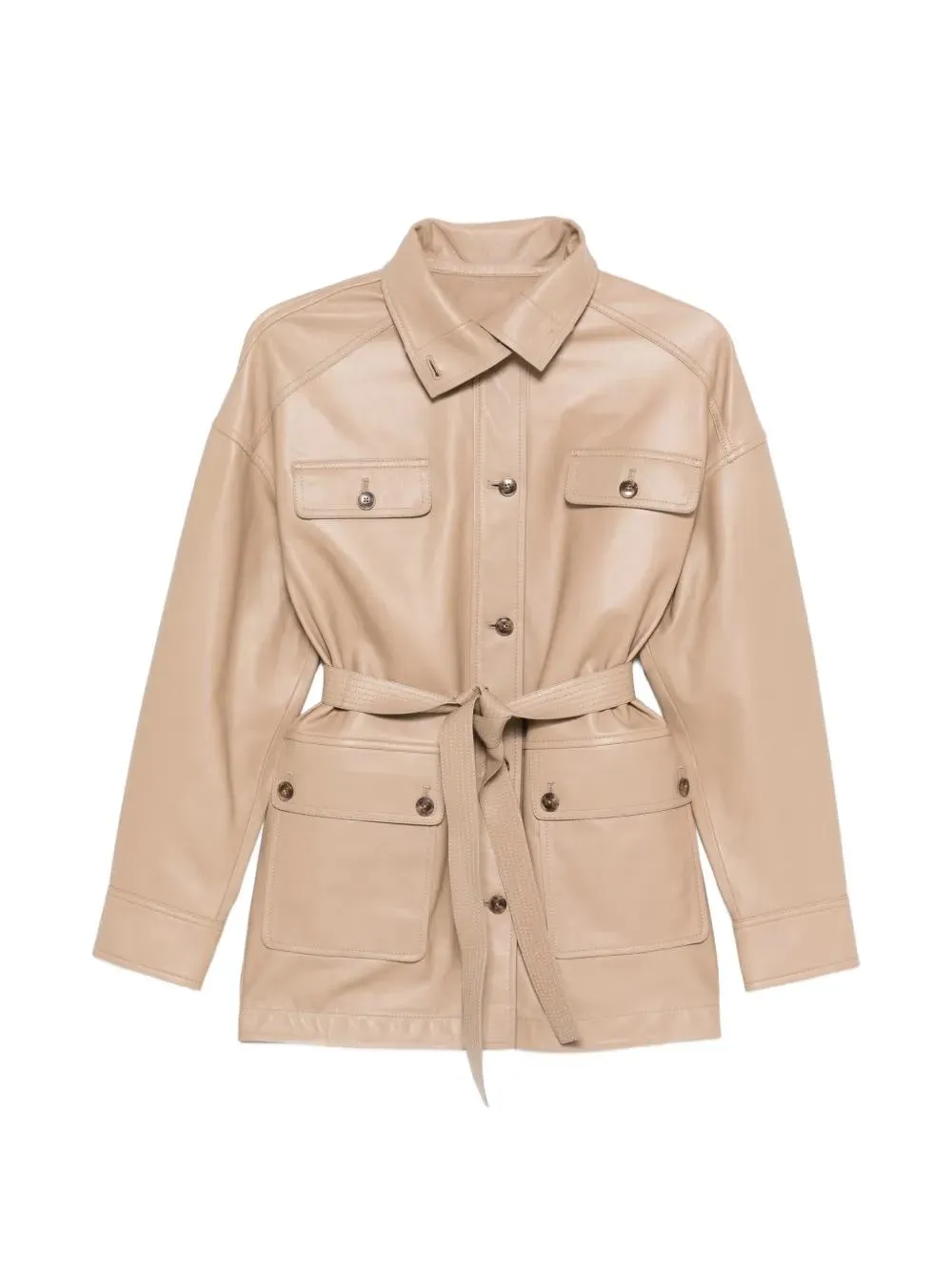 BUTTONED JACKET WITH BELT sold by Lord & Taylor