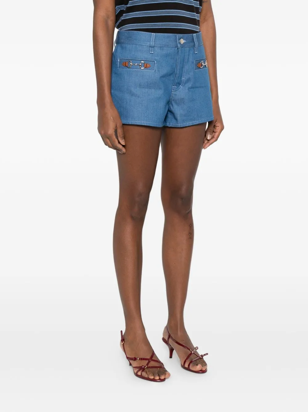 DENIM COTTON SHORTS sold by Lord & Taylor product image thumbnail 5