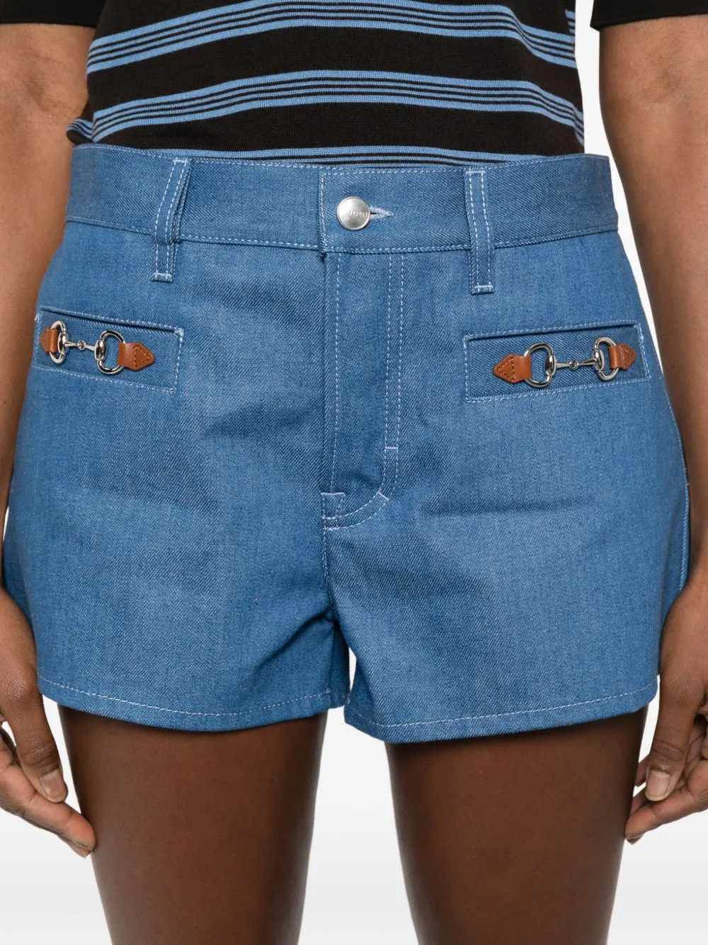 DENIM COTTON SHORTS sold by Lord & Taylor product image thumbnail 2
