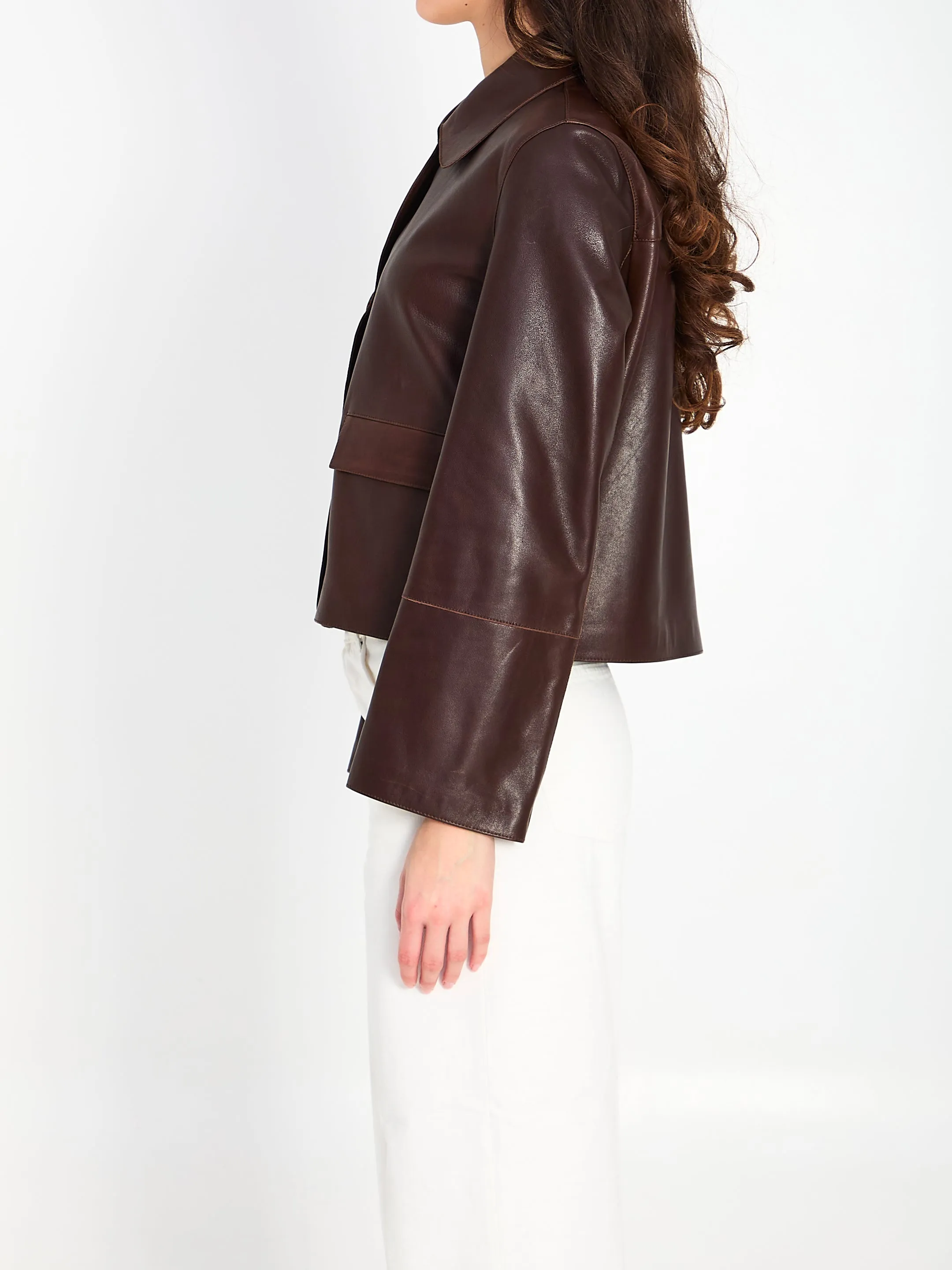 FEM VINTAGE LEATHER JACKET sold by Lord & Taylor product image thumbnail 3