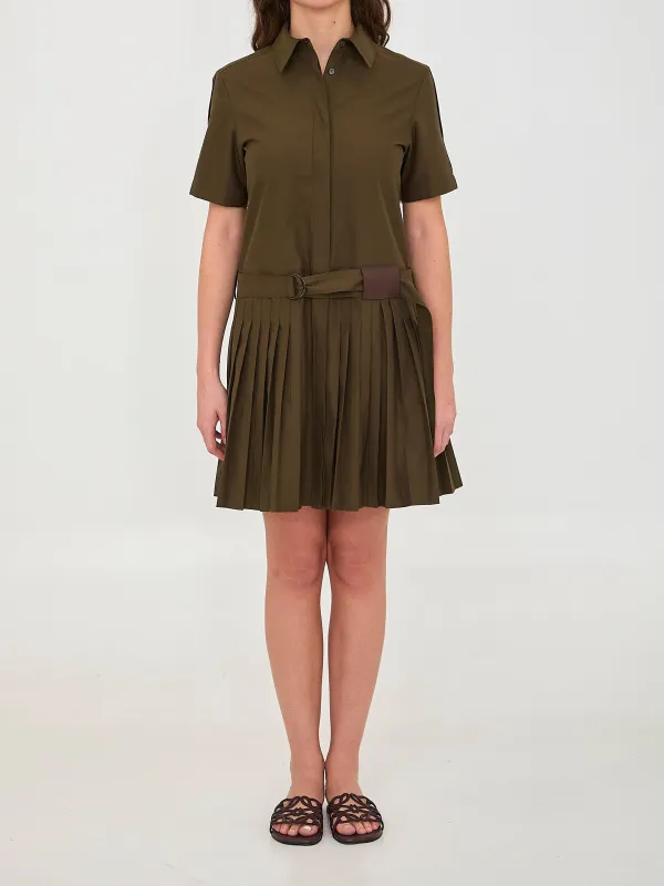 MINI PLEATED SHIRT DRESS made by Loewe