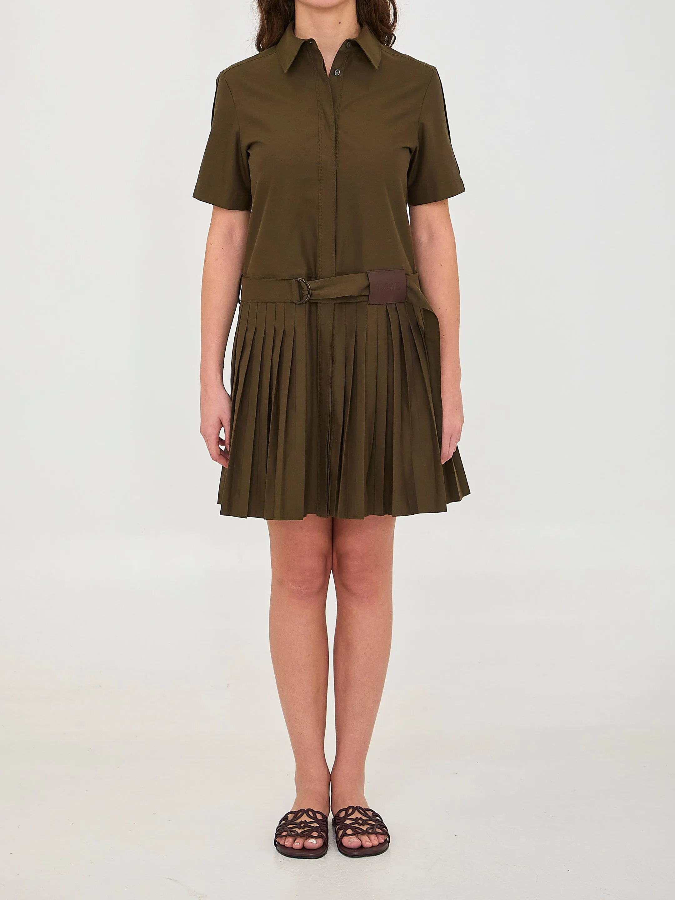 MINI PLEATED SHIRT DRESS sold by Lord & Taylor