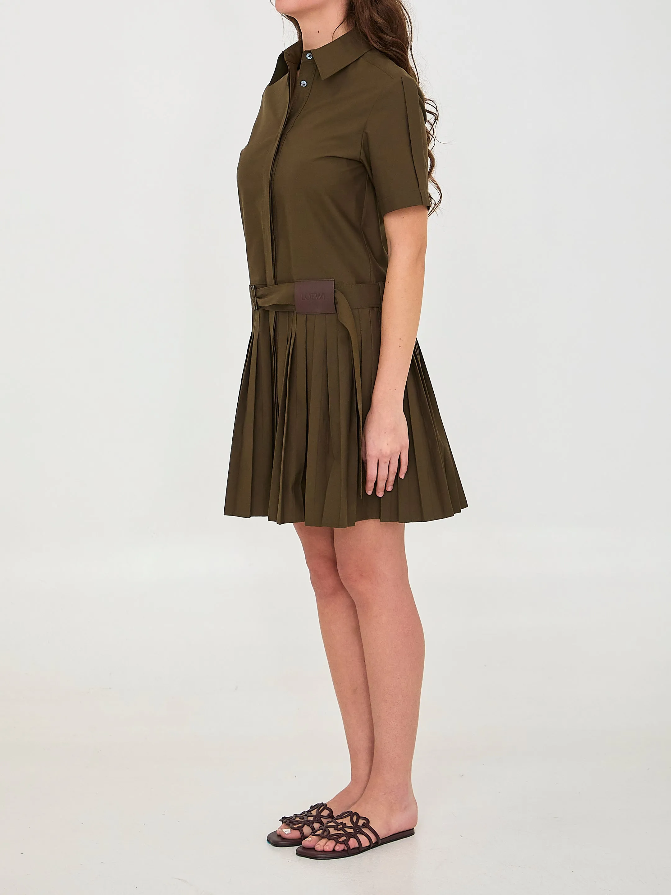 MINI PLEATED SHIRT DRESS sold by Lord & Taylor product image thumbnail 2