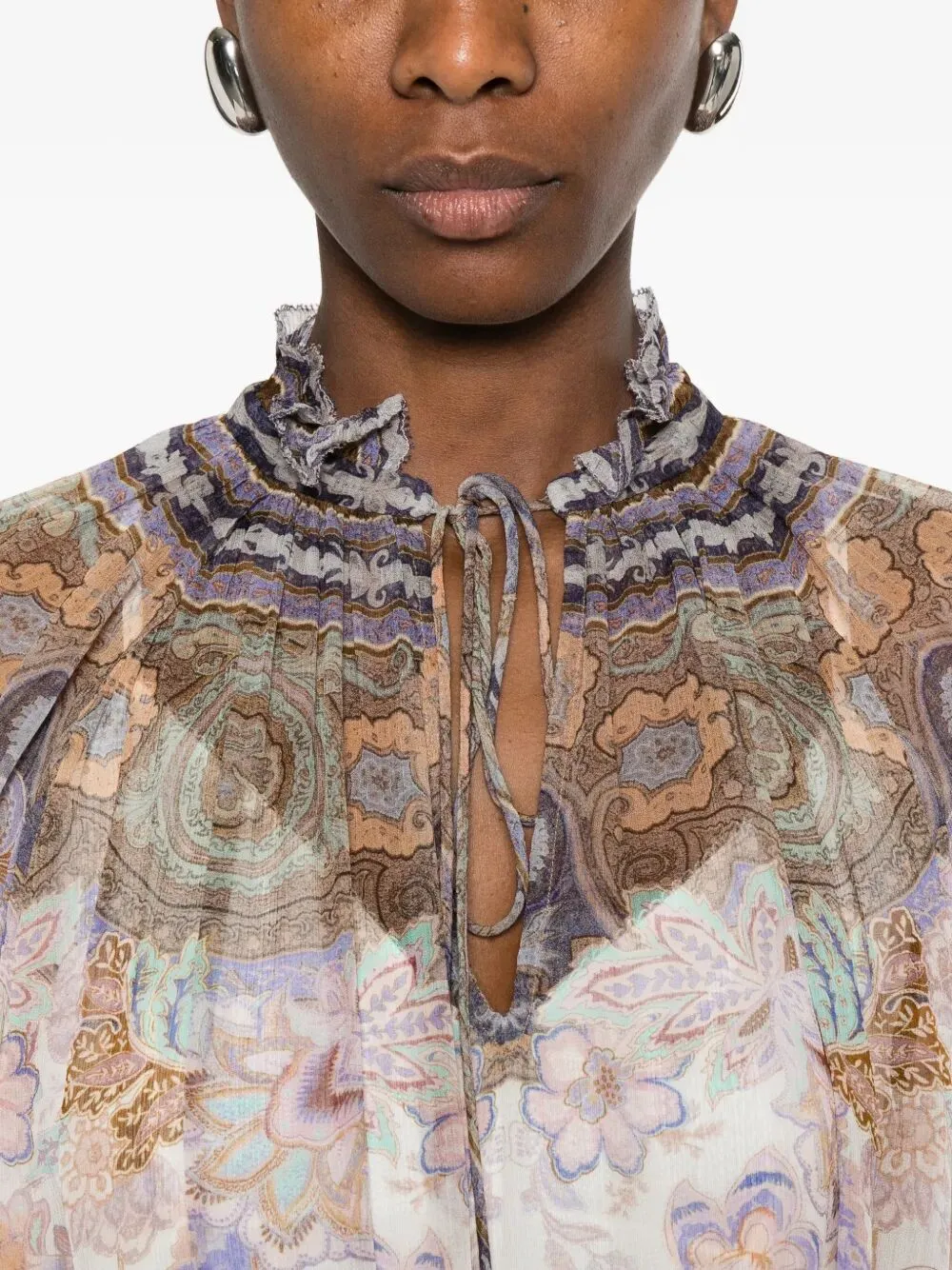 LUNA BILLOW BLOUSE sold by Lord & Taylor product image thumbnail 5