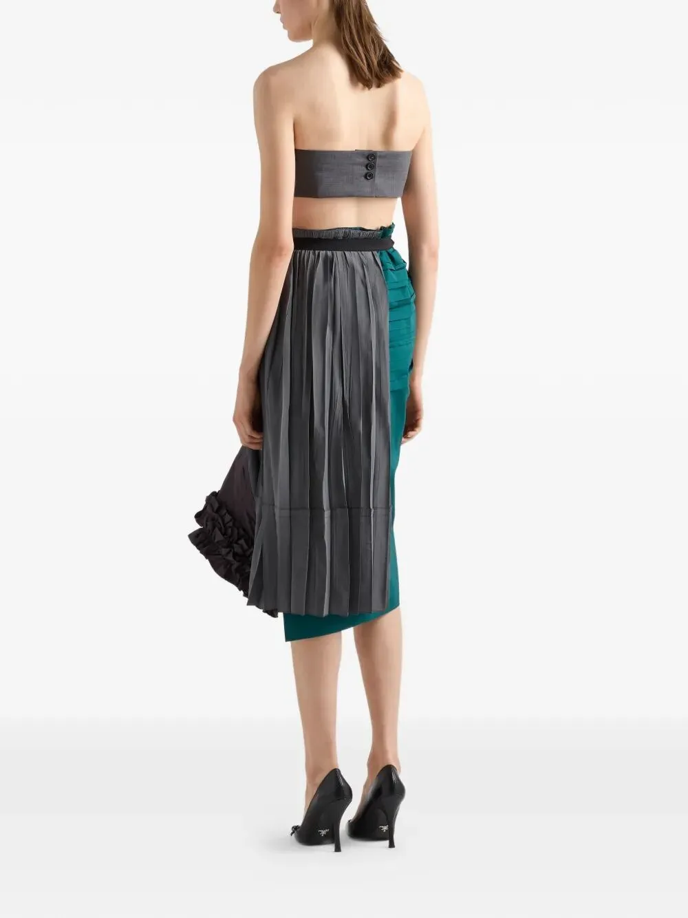TECHNICAL TAFFETA PATCHWORK SKIRT sold by Lord & Taylor product image thumbnail 3