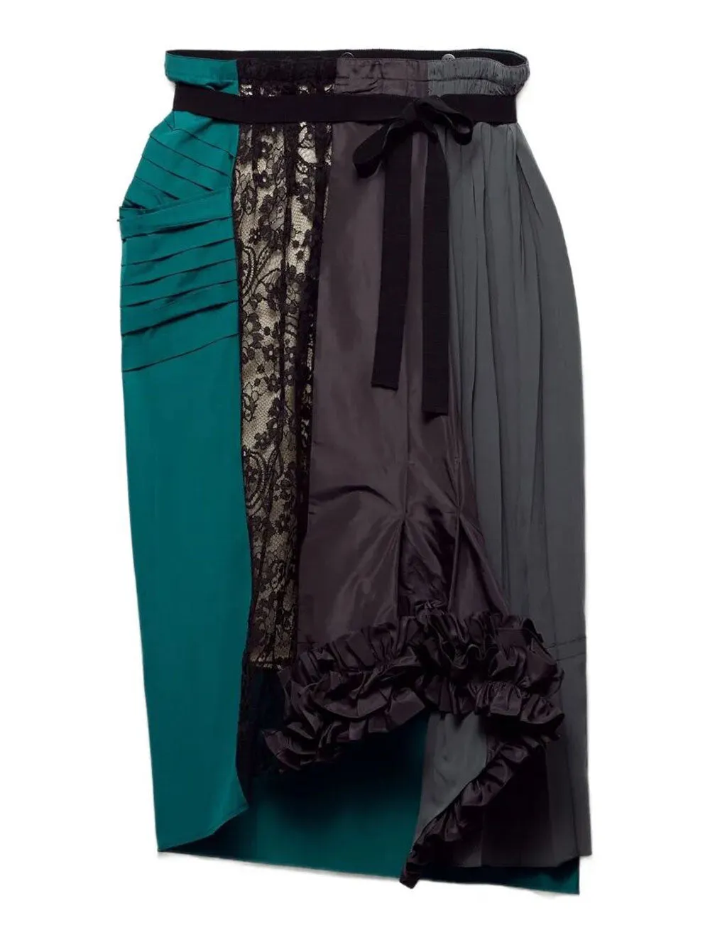 TECHNICAL TAFFETA PATCHWORK SKIRT sold by Lord & Taylor