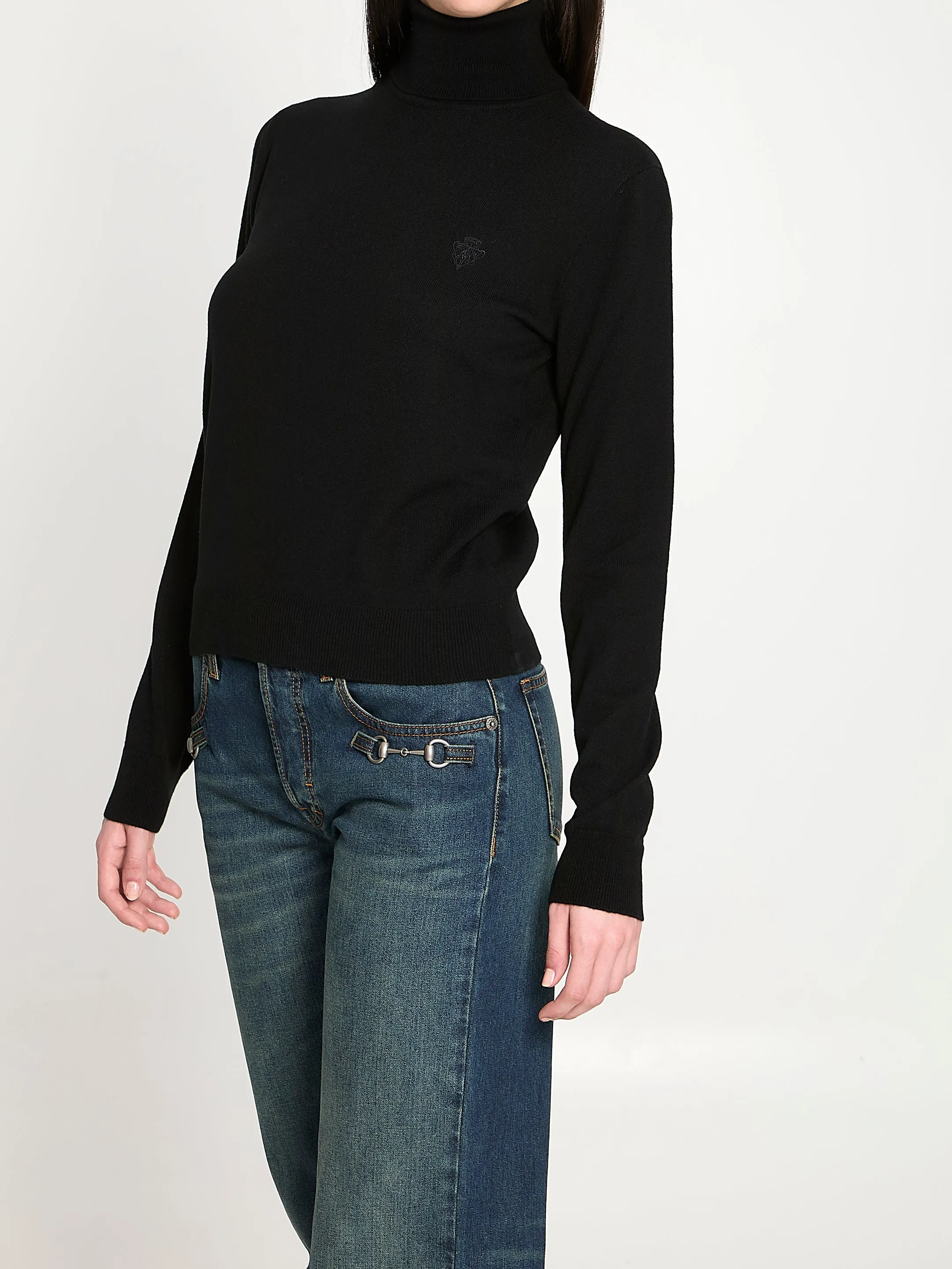 Embroidered wool turtleneck sold by Lord & Taylor product image thumbnail 2