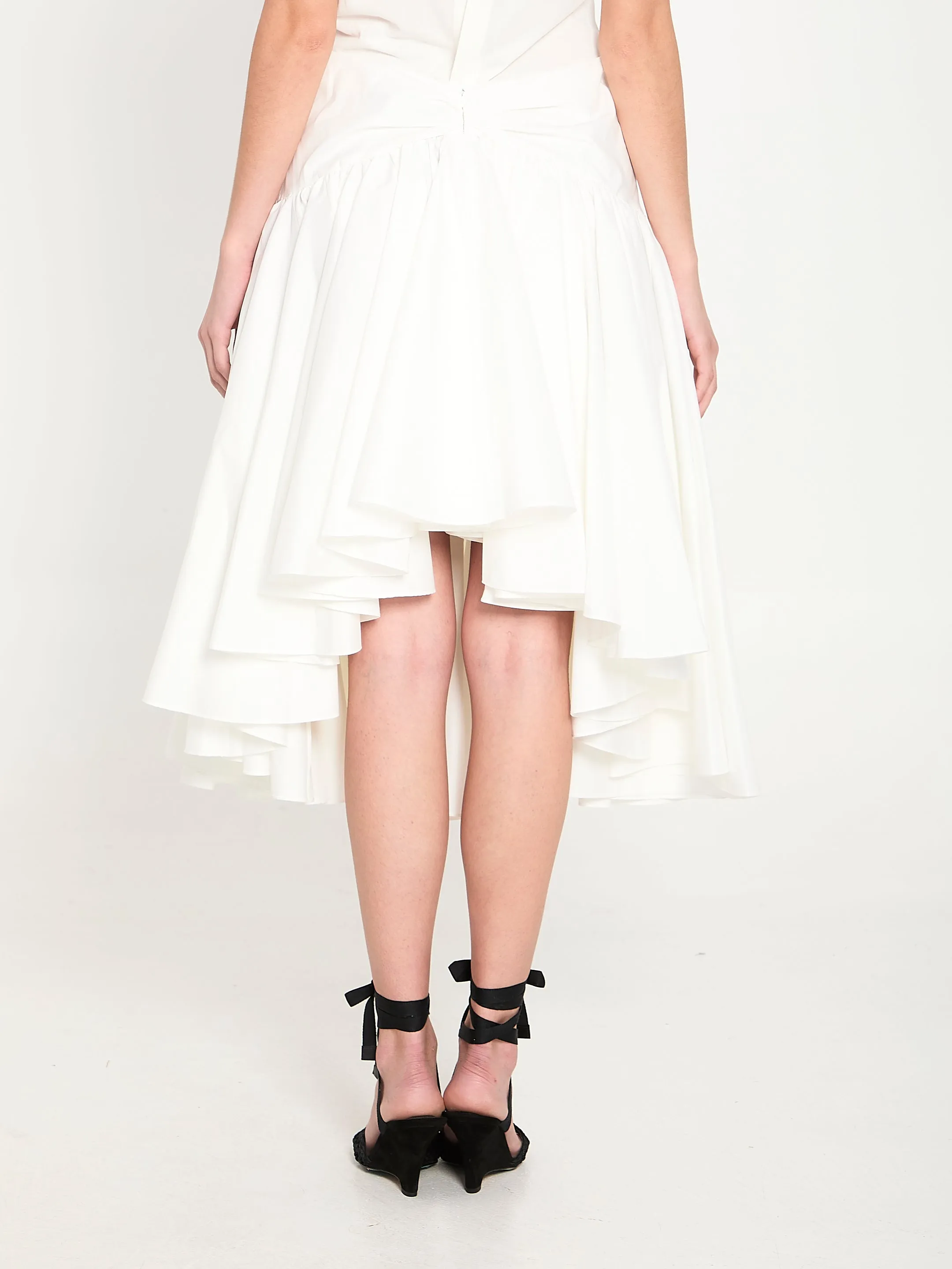 Draped midi skirt with godet sold by Lord & Taylor product image thumbnail 4