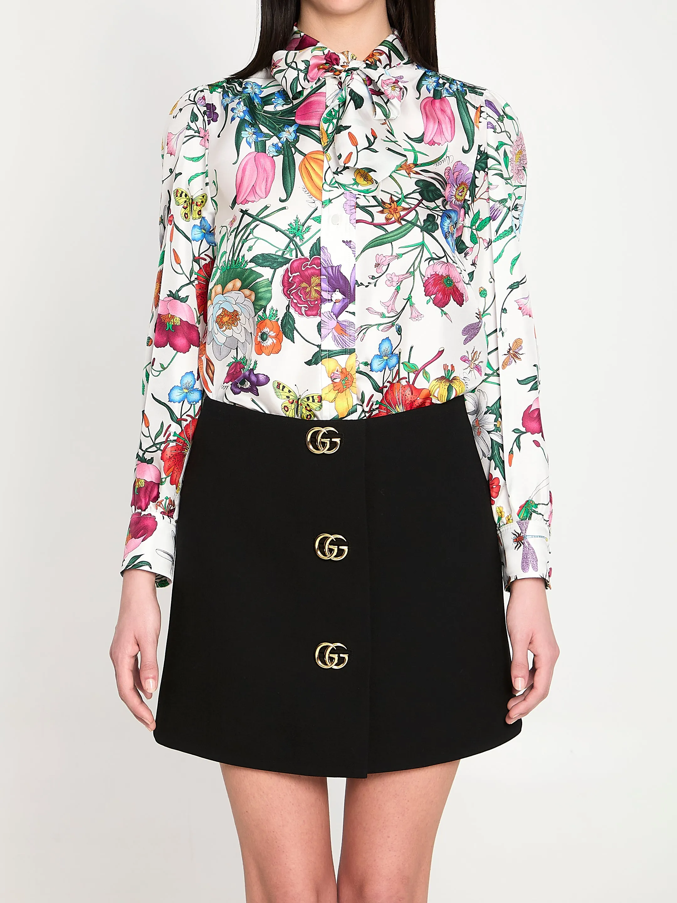 Printed silk twill shirt sold by Lord & Taylor