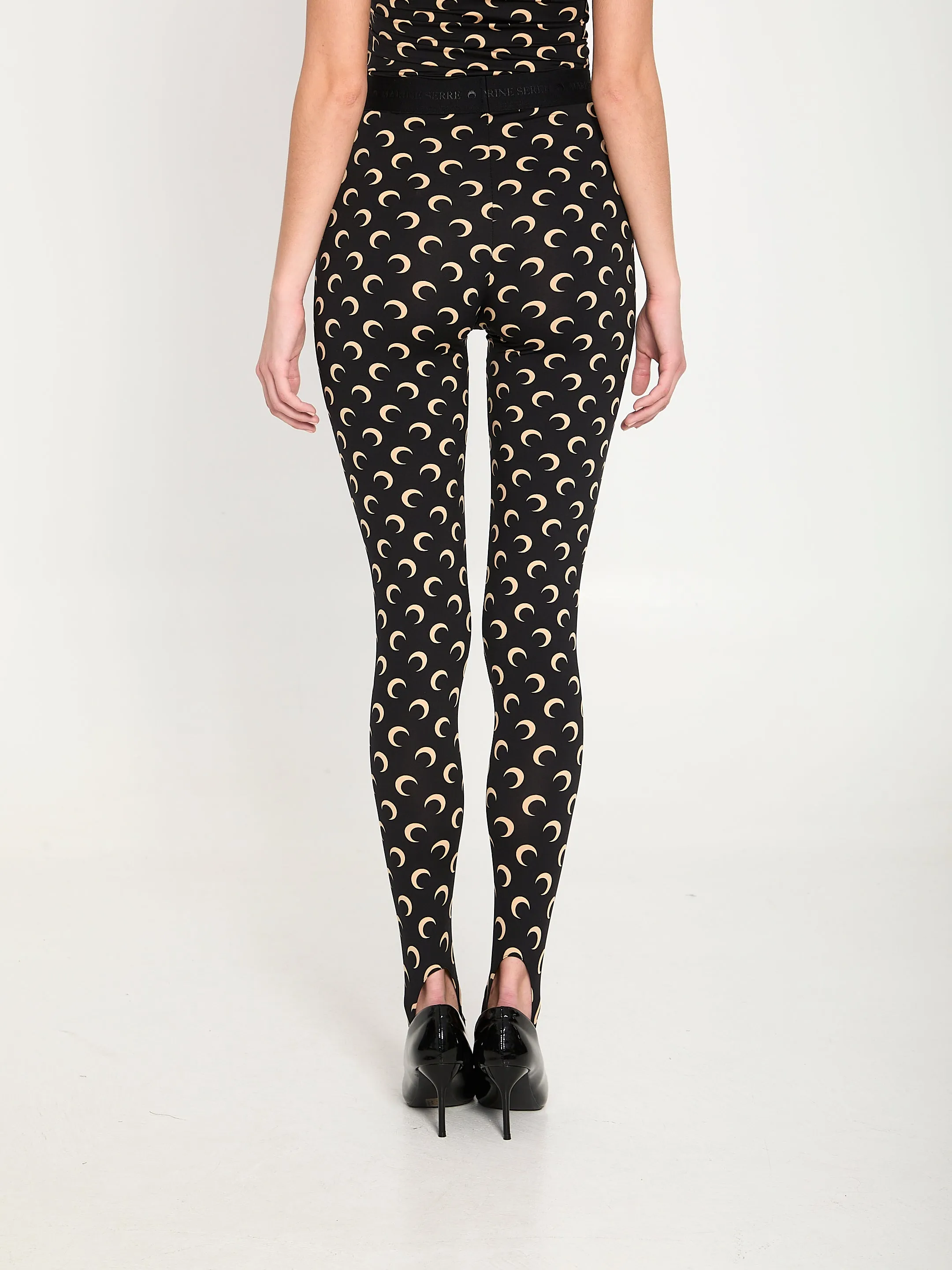 Moon printed jersey leggings sold by Lord & Taylor product image thumbnail 4