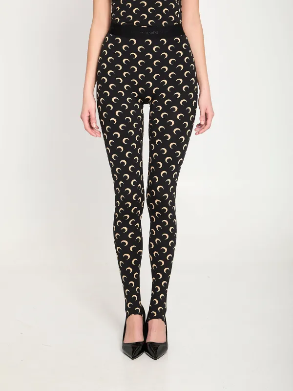 Moon printed jersey leggings sold by Lord & Taylor