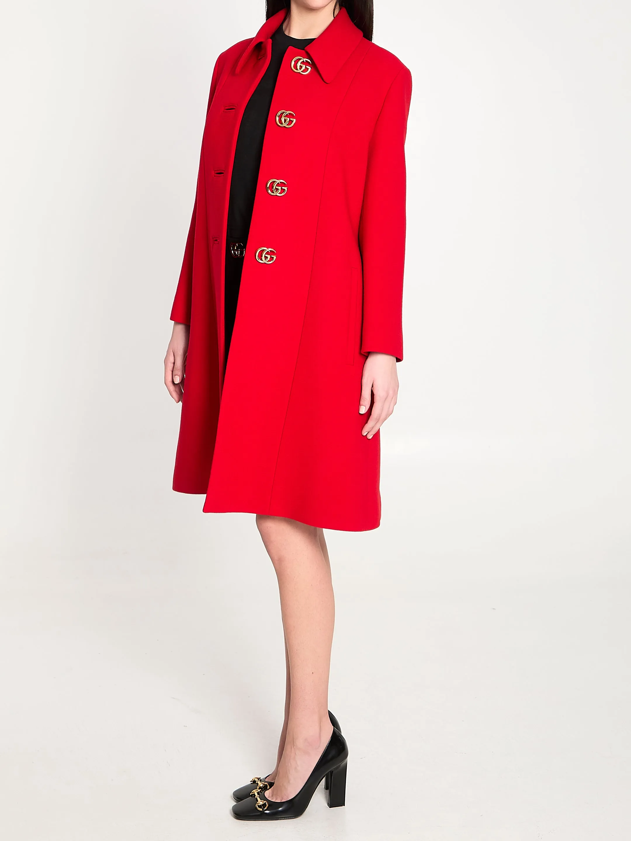 Double G natté wool coat sold by Lord & Taylor product image thumbnail 2