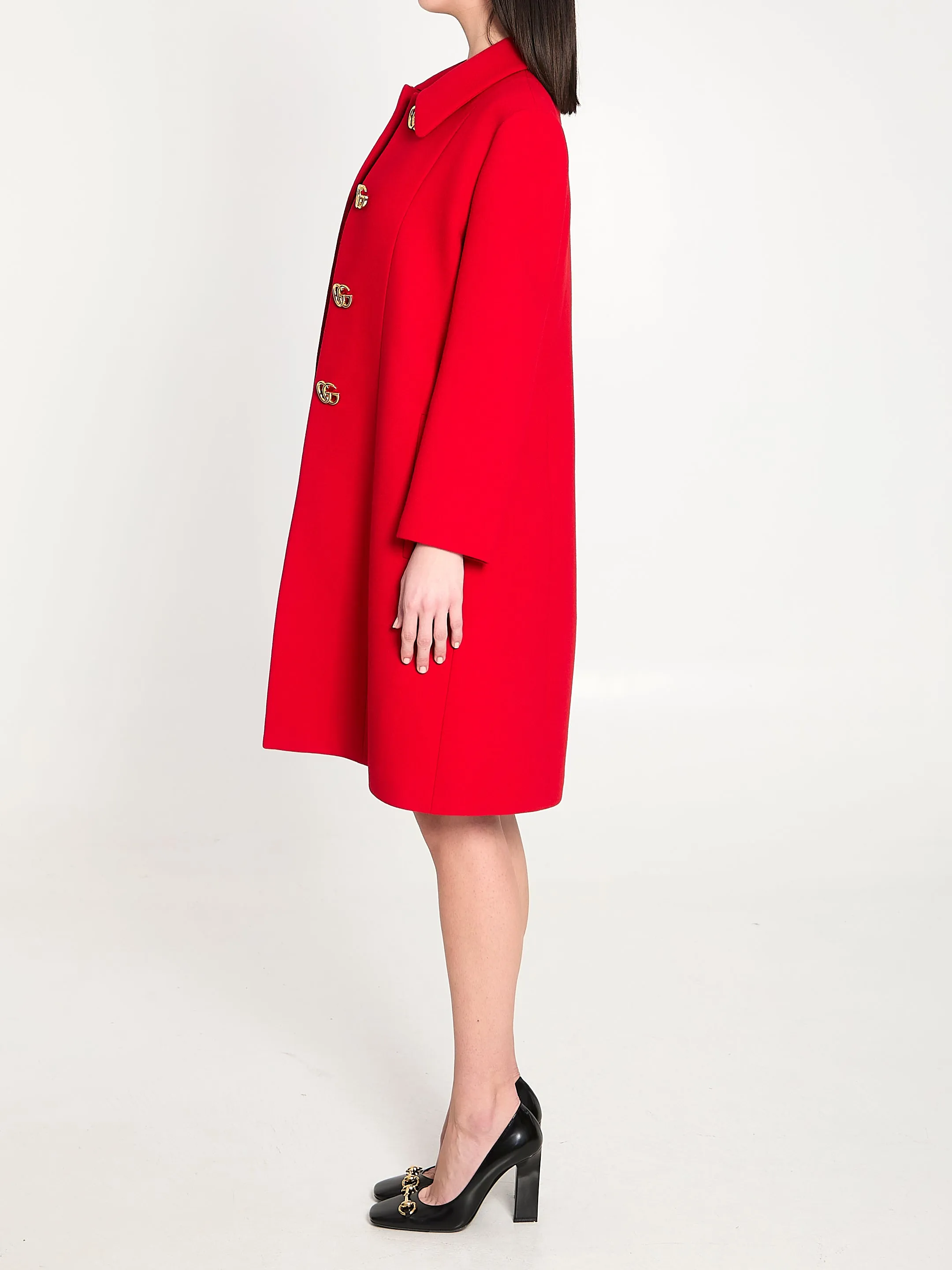 Double G natté wool coat sold by Lord & Taylor product image thumbnail 3