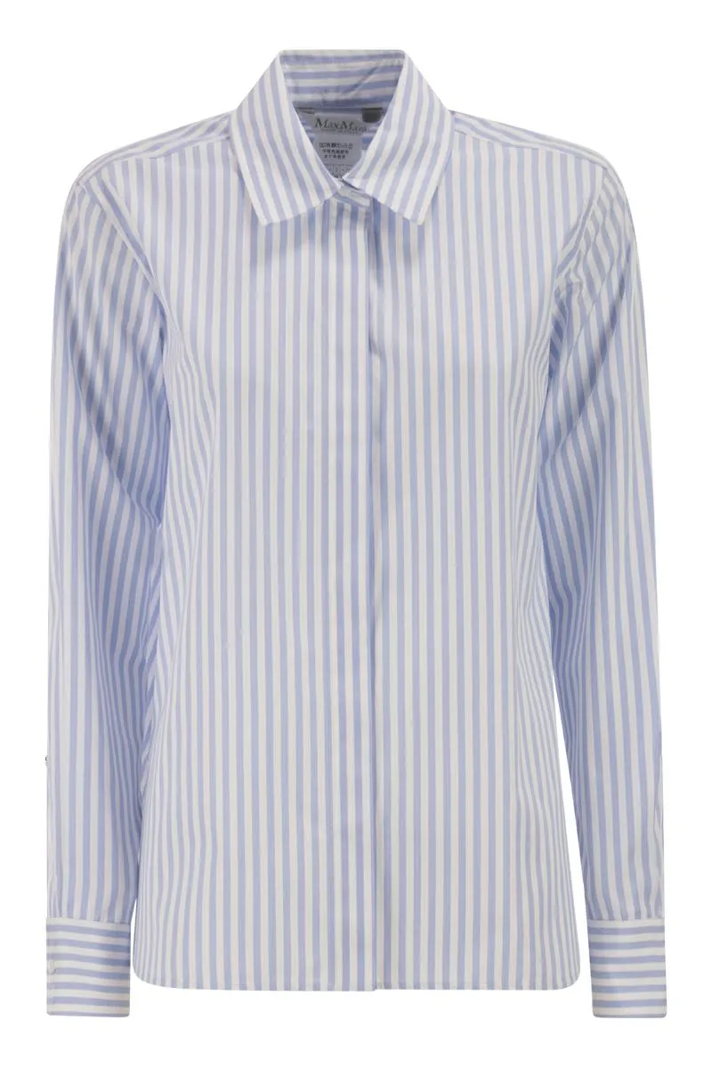 LIGHT BLUE ACCENNI STRIPED COTTON SHIRT sold by Lord & Taylor