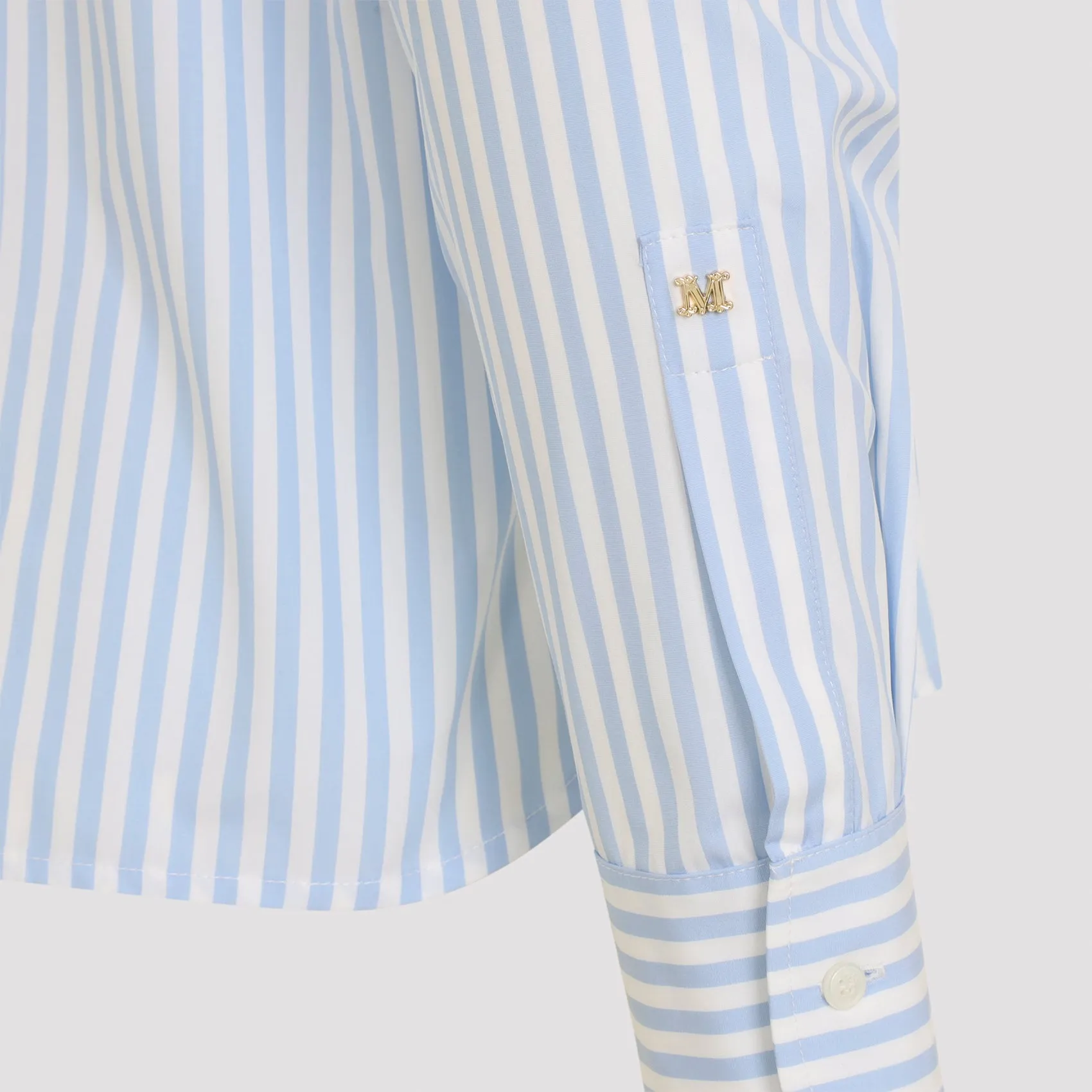 LIGHT BLUE ACCENNI STRIPED COTTON SHIRT sold by Lord & Taylor product image thumbnail 5